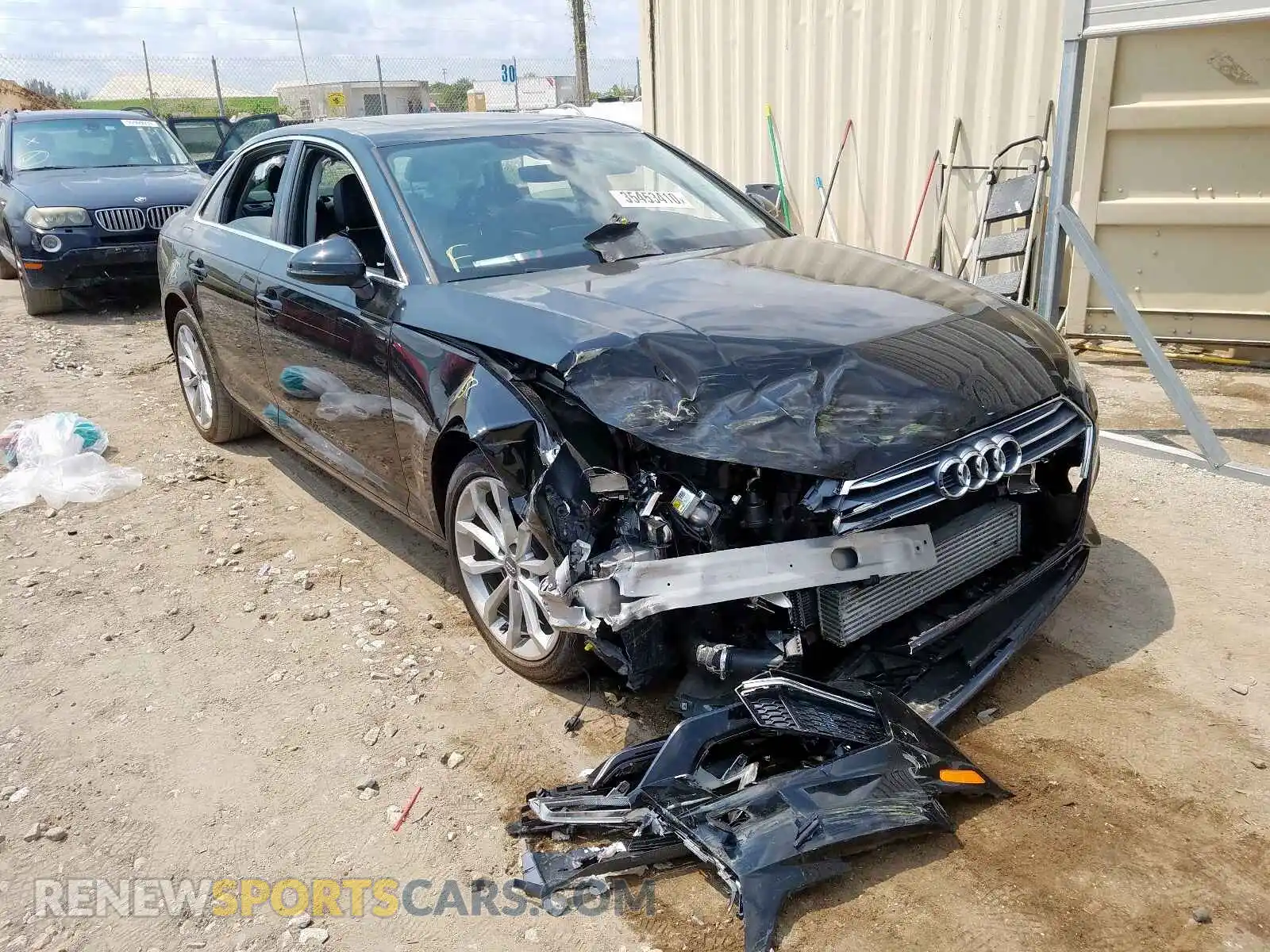 1 Photograph of a damaged car WAUGMAF42KN002886 AUDI A4 2019