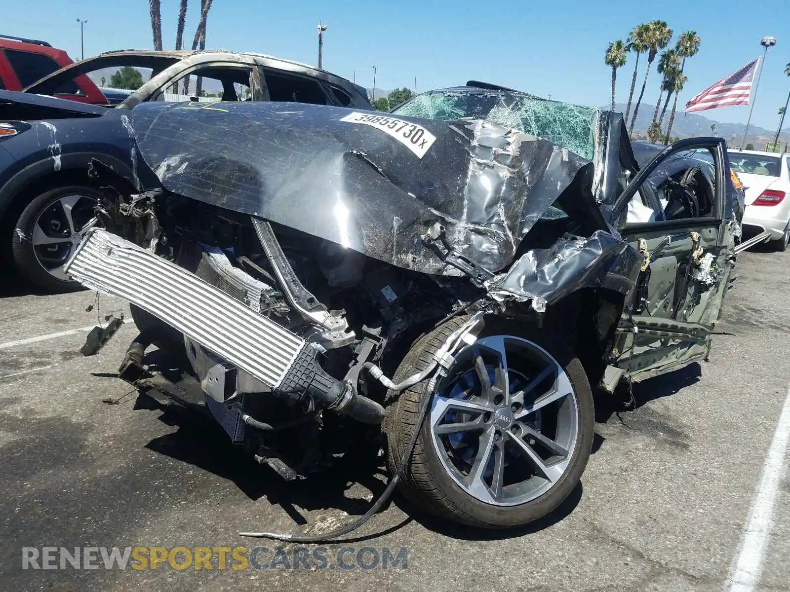 2 Photograph of a damaged car WAUGMAF42KN018070 AUDI A4 2019