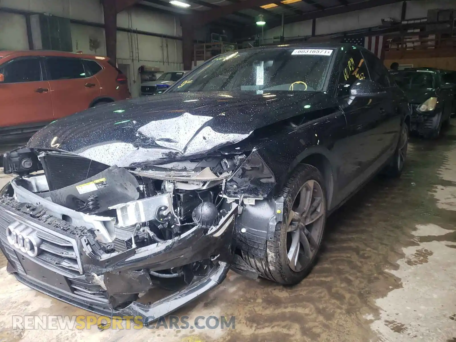 2 Photograph of a damaged car WAUGMAF42KN021647 AUDI A4 2019