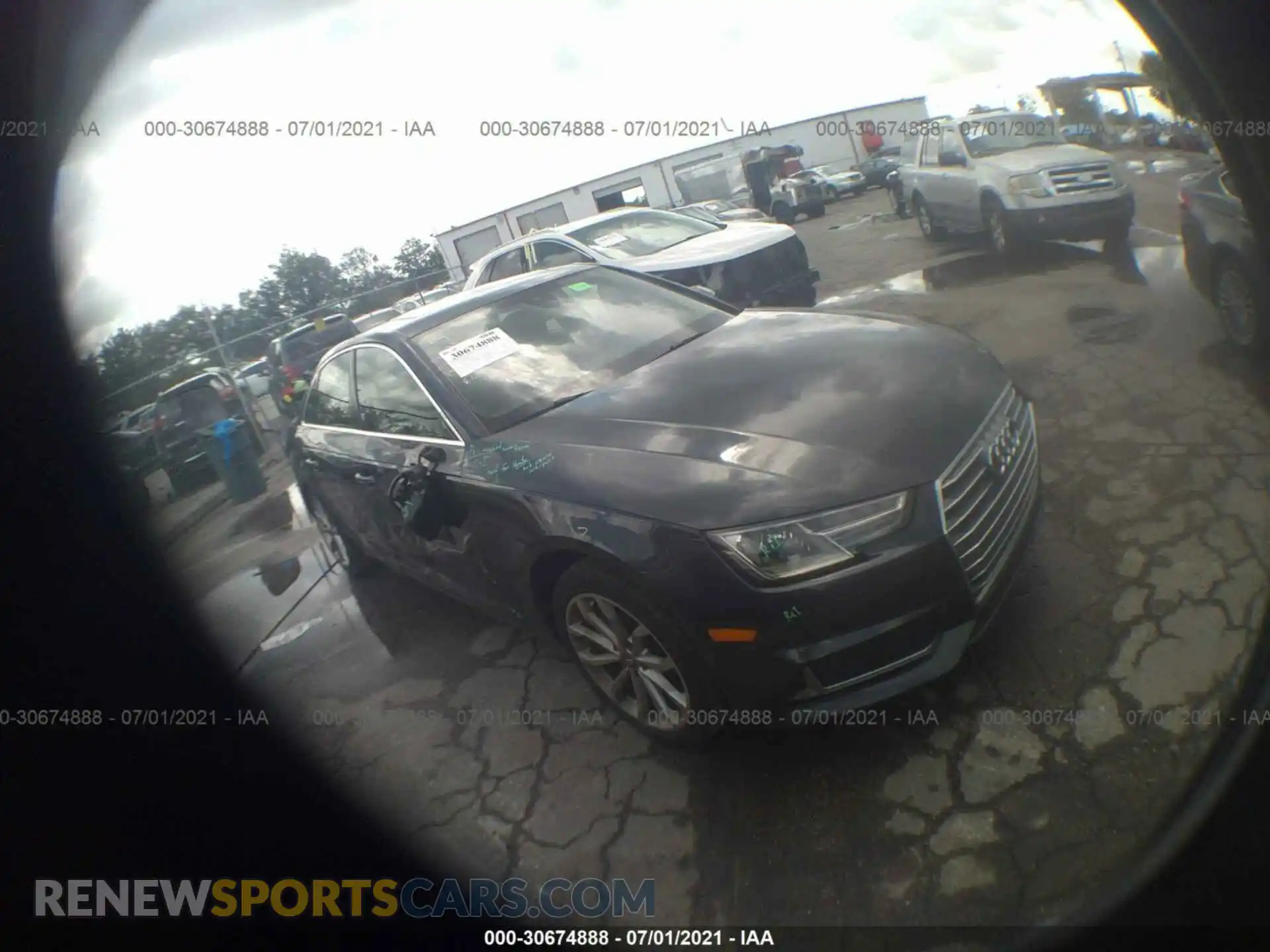 1 Photograph of a damaged car WAUGMAF43KN008504 AUDI A4 2019