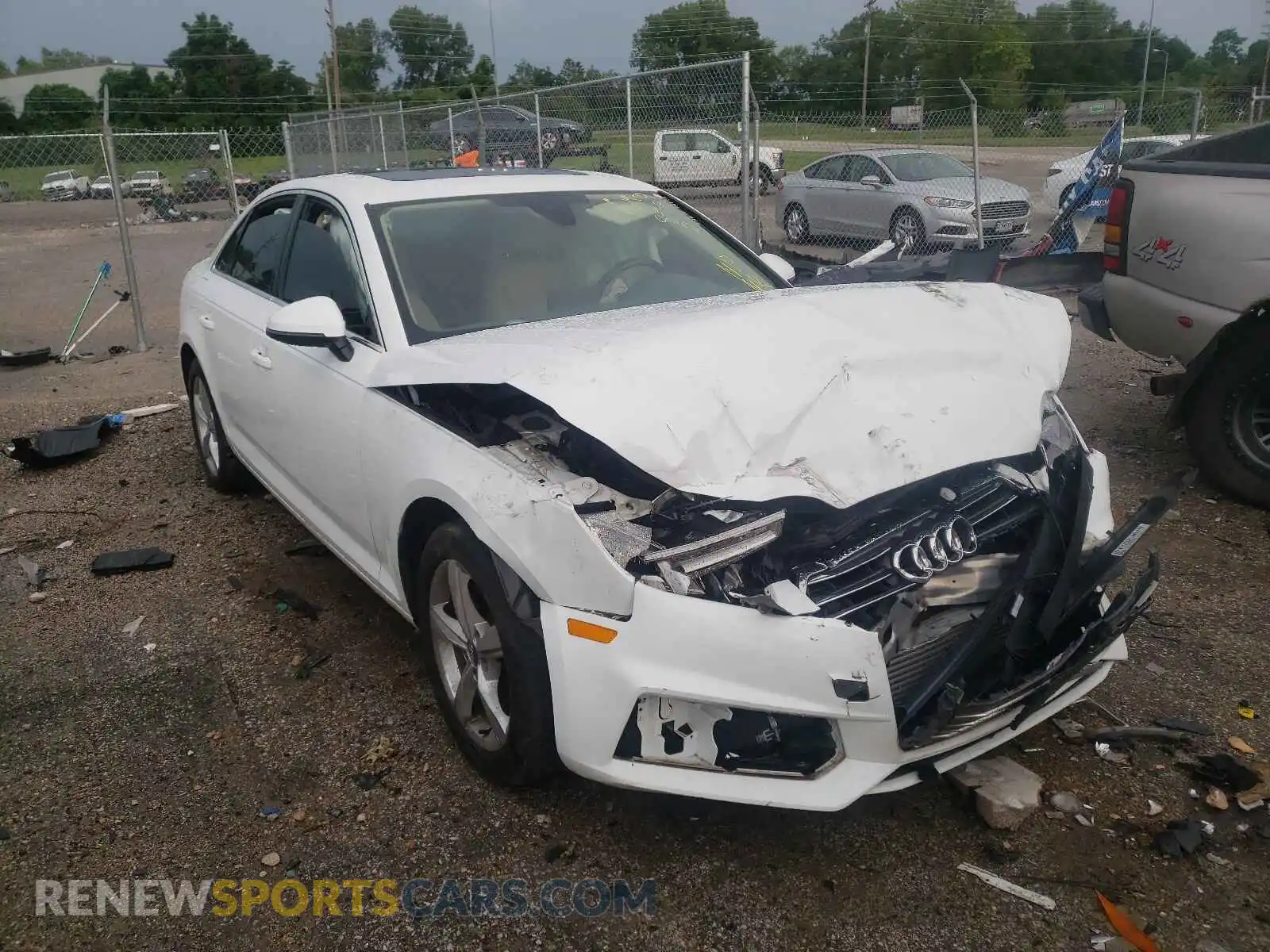 1 Photograph of a damaged car WAUGMAF44KA020586 AUDI A4 2019