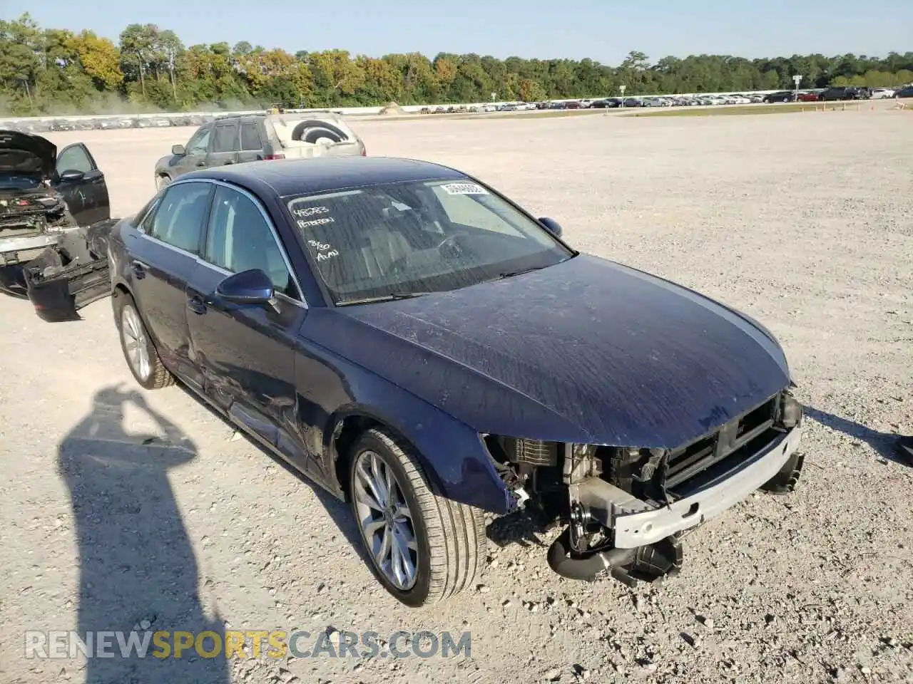 1 Photograph of a damaged car WAUGMAF44KN002663 AUDI A4 2019