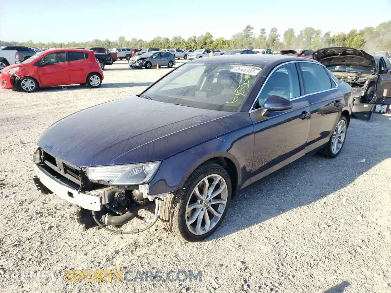 2 Photograph of a damaged car WAUGMAF44KN002663 AUDI A4 2019