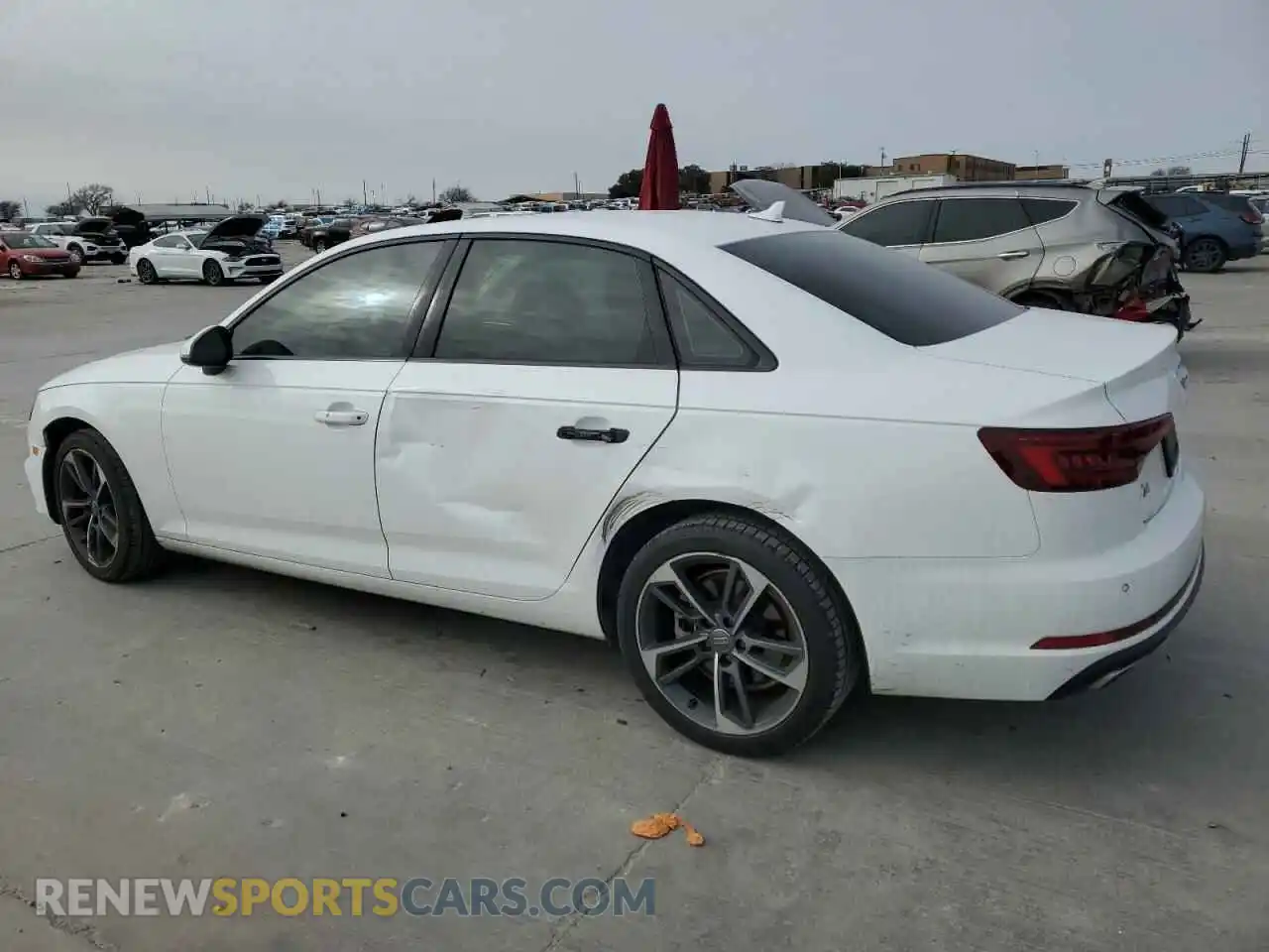 2 Photograph of a damaged car WAUGMAF44KN021634 AUDI A4 2019