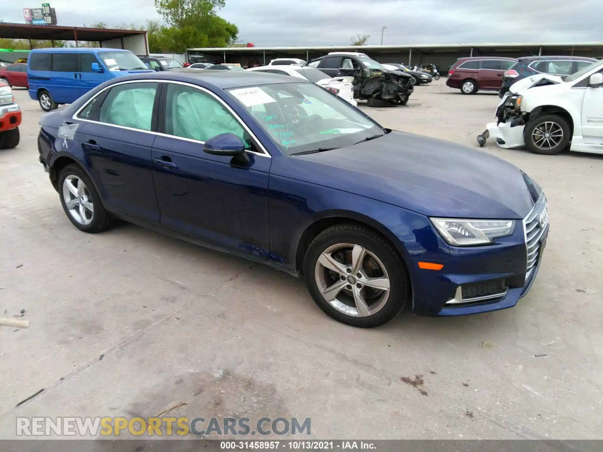 1 Фотография поврежденного автомобиля WAUGMAF45KA020001 AUDI A4 2019