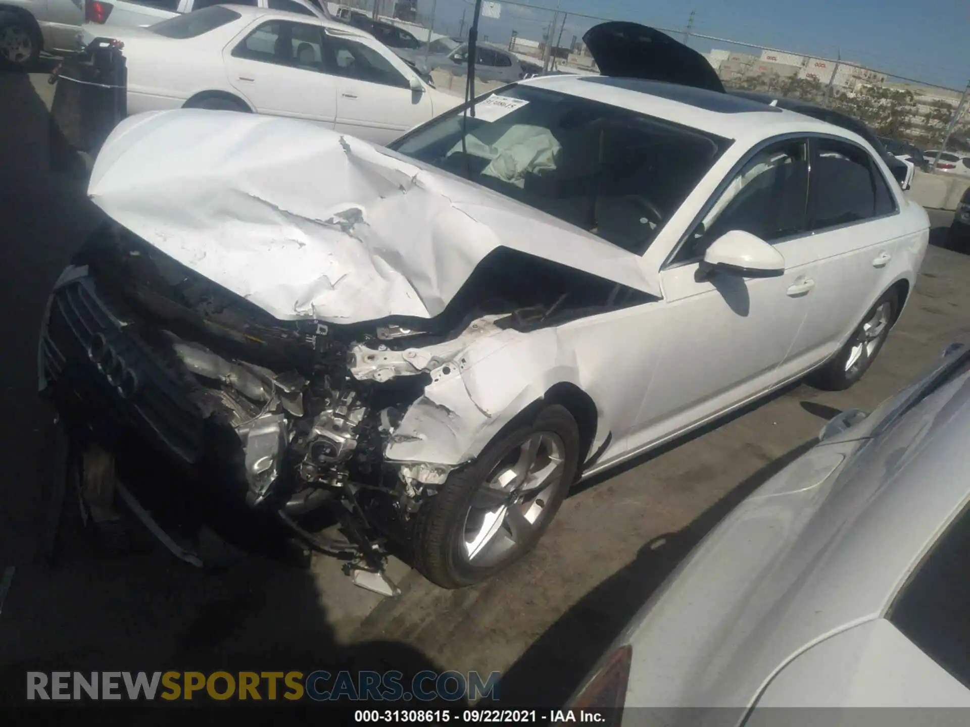 2 Photograph of a damaged car WAUGMAF45KA035176 AUDI A4 2019