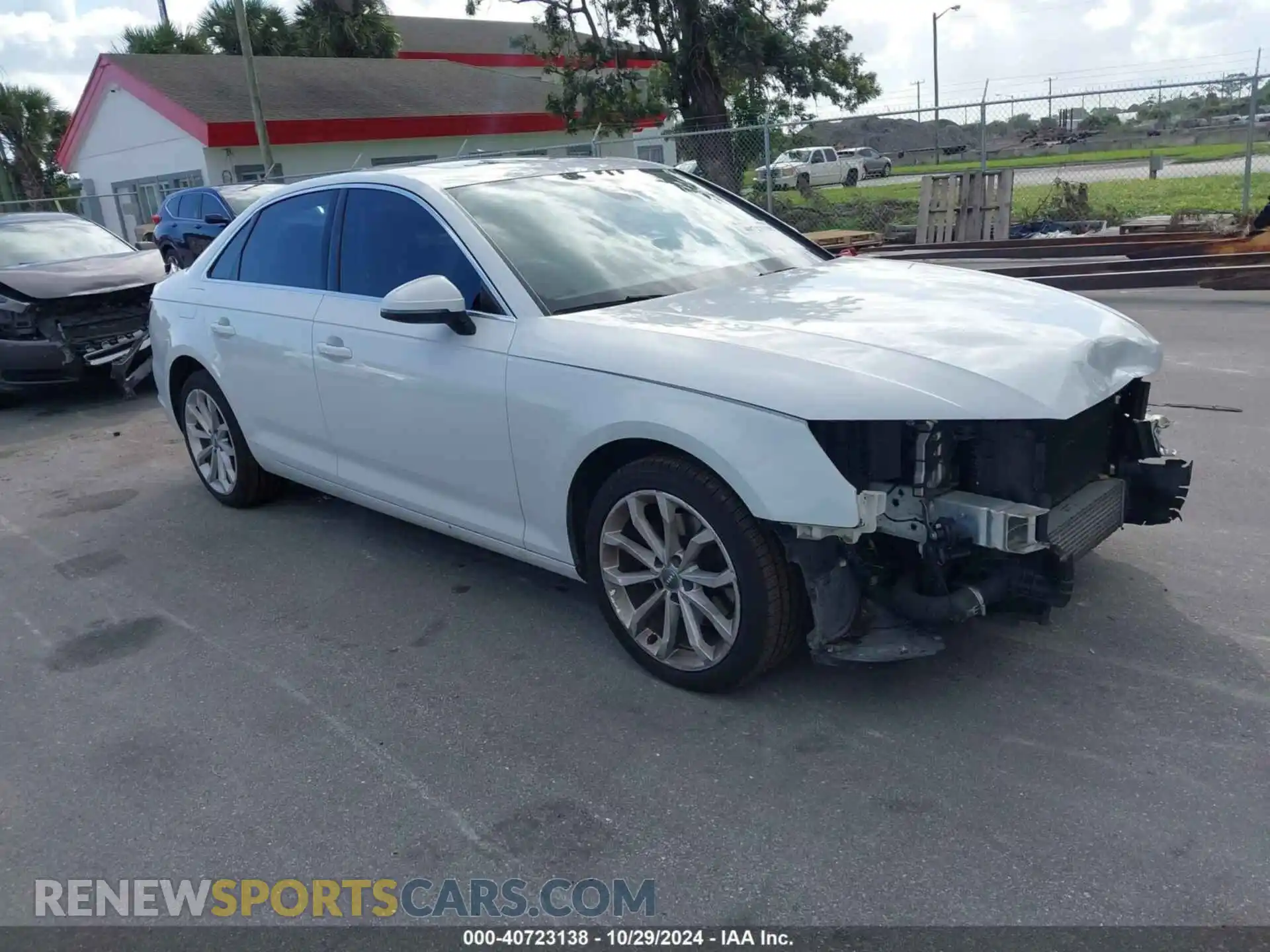1 fotografías del automóvil dañado WAUGMAF45KN011193 AUDI A4 2019