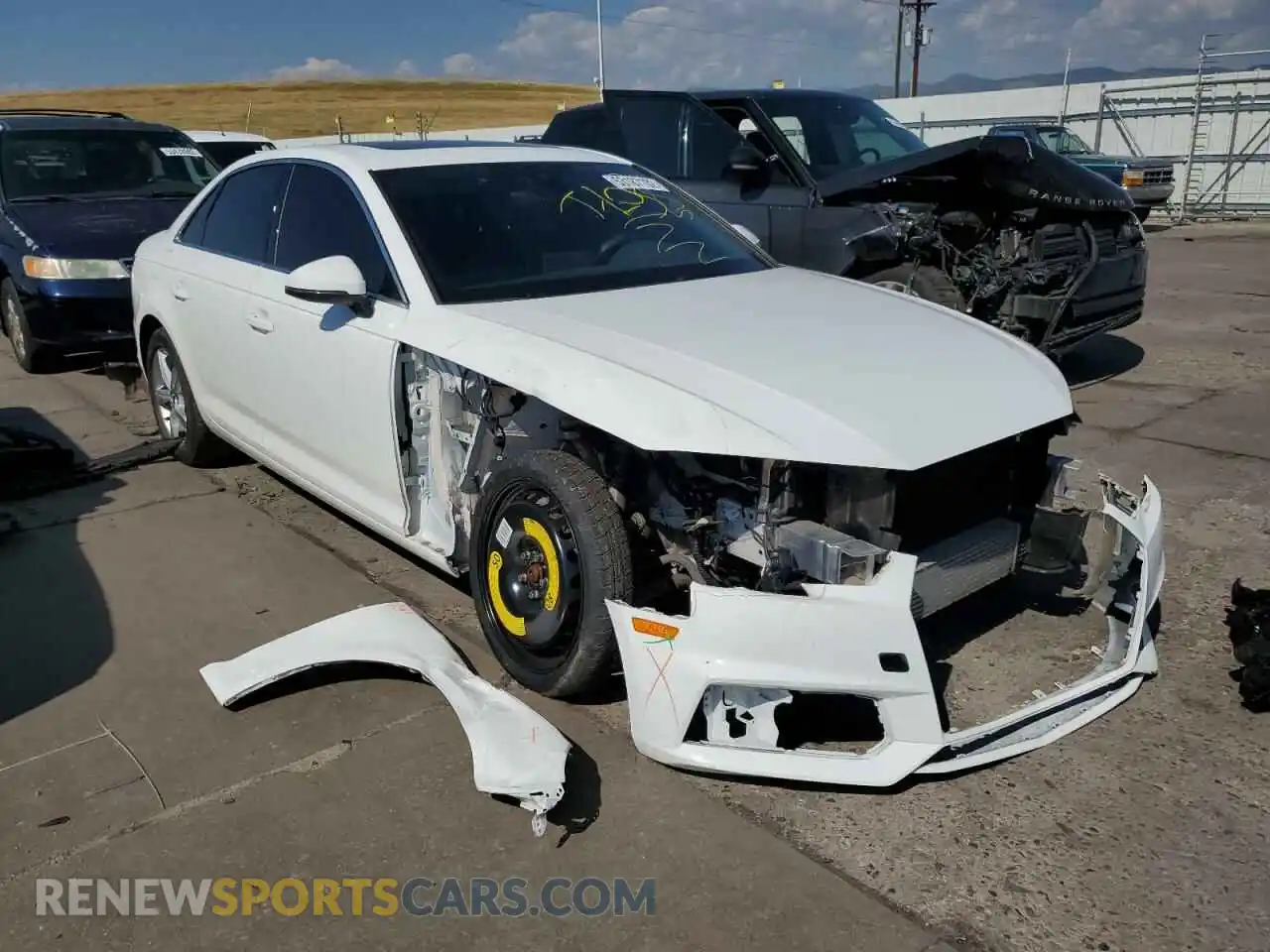 1 Photograph of a damaged car WAUGMAF46KA018662 AUDI A4 2019