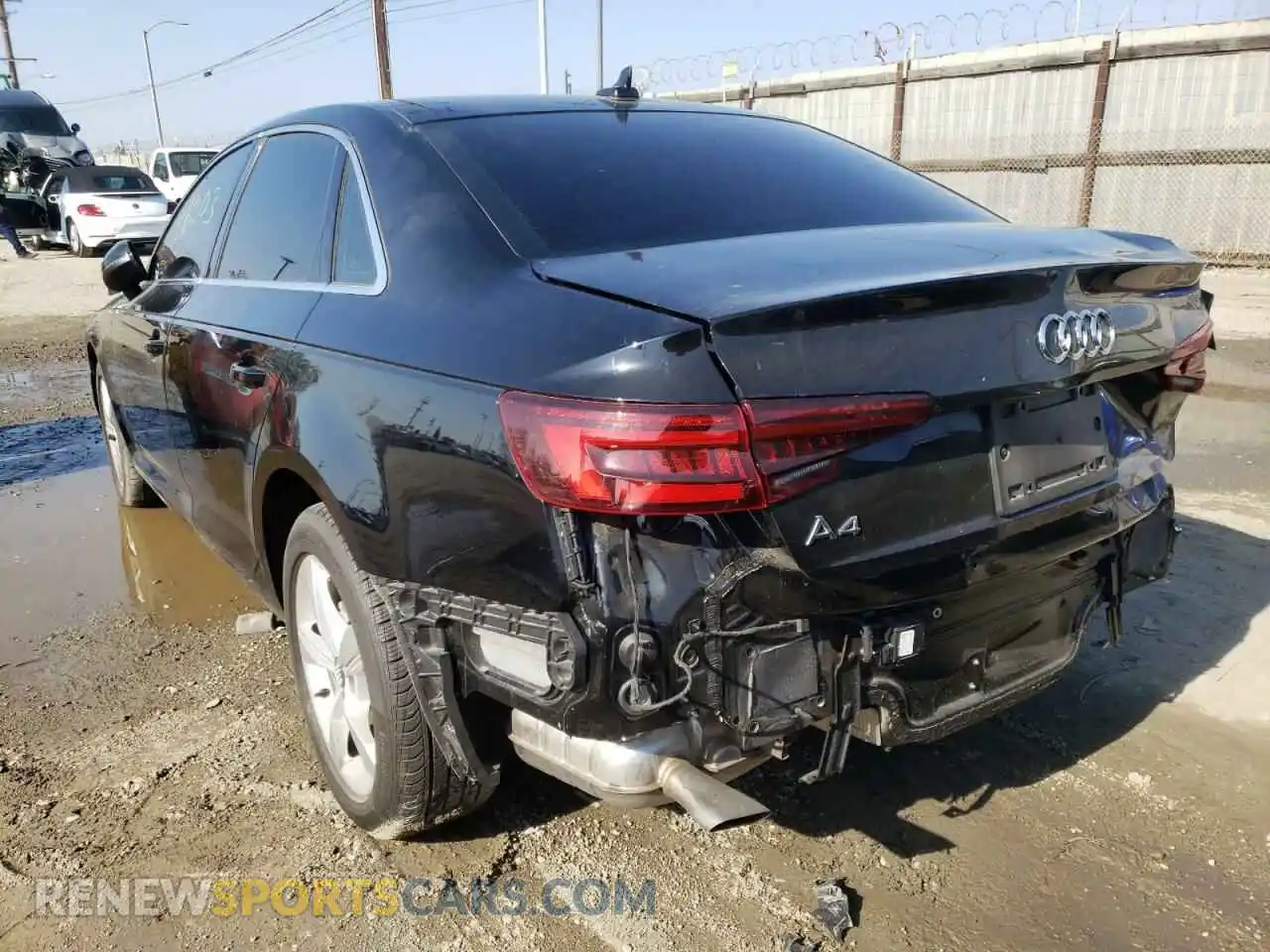3 Photograph of a damaged car WAUGMAF46KA058014 AUDI A4 2019