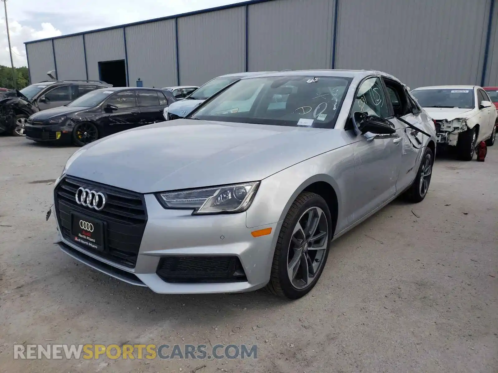 2 Photograph of a damaged car WAUGMAF46KN020498 AUDI A4 2019