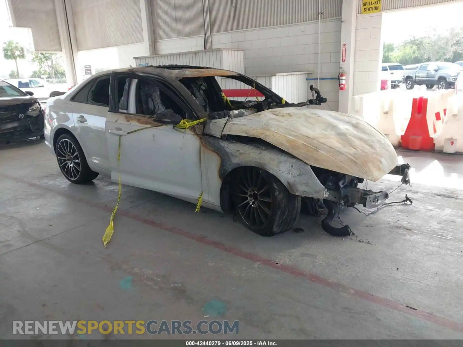 1 Photograph of a damaged car WAUGMAF46KN022381 AUDI A4 2019