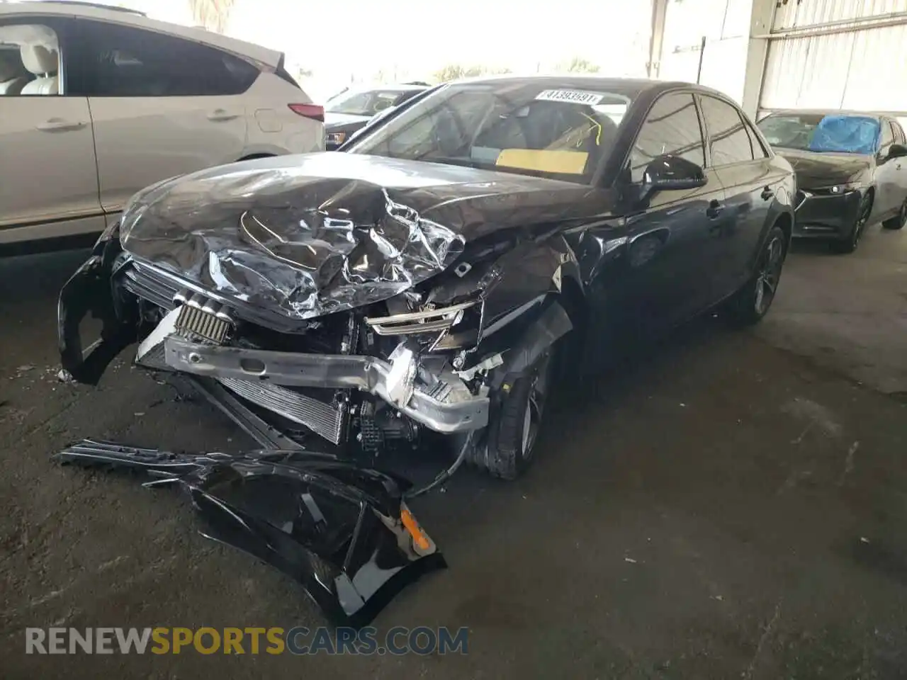 2 Photograph of a damaged car WAUGMAF47KA110167 AUDI A4 2019