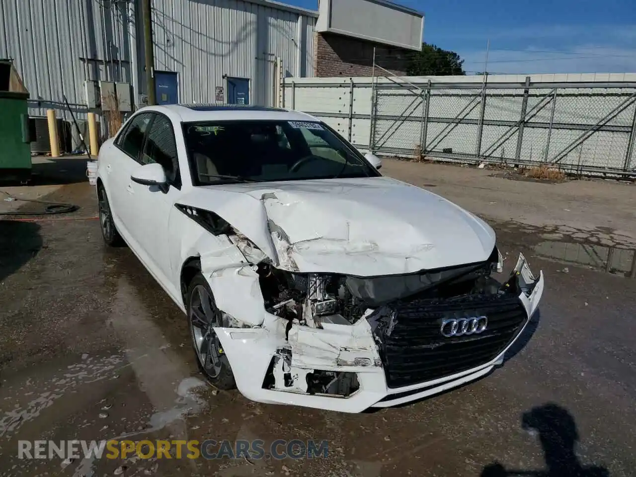 1 Photograph of a damaged car WAUGMAF47KA111366 AUDI A4 2019
