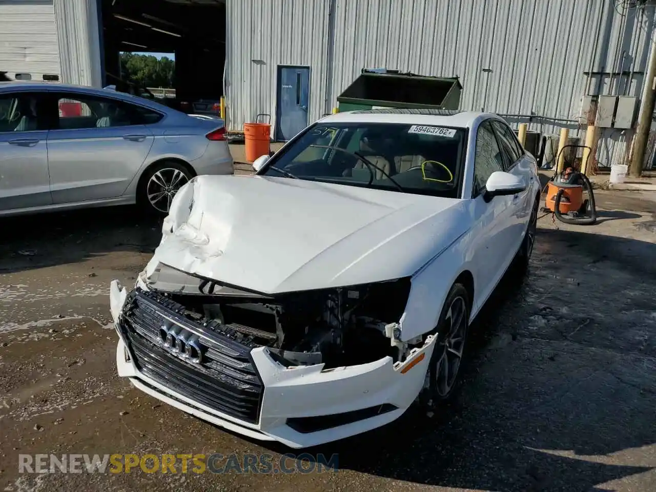 2 Photograph of a damaged car WAUGMAF47KA111366 AUDI A4 2019