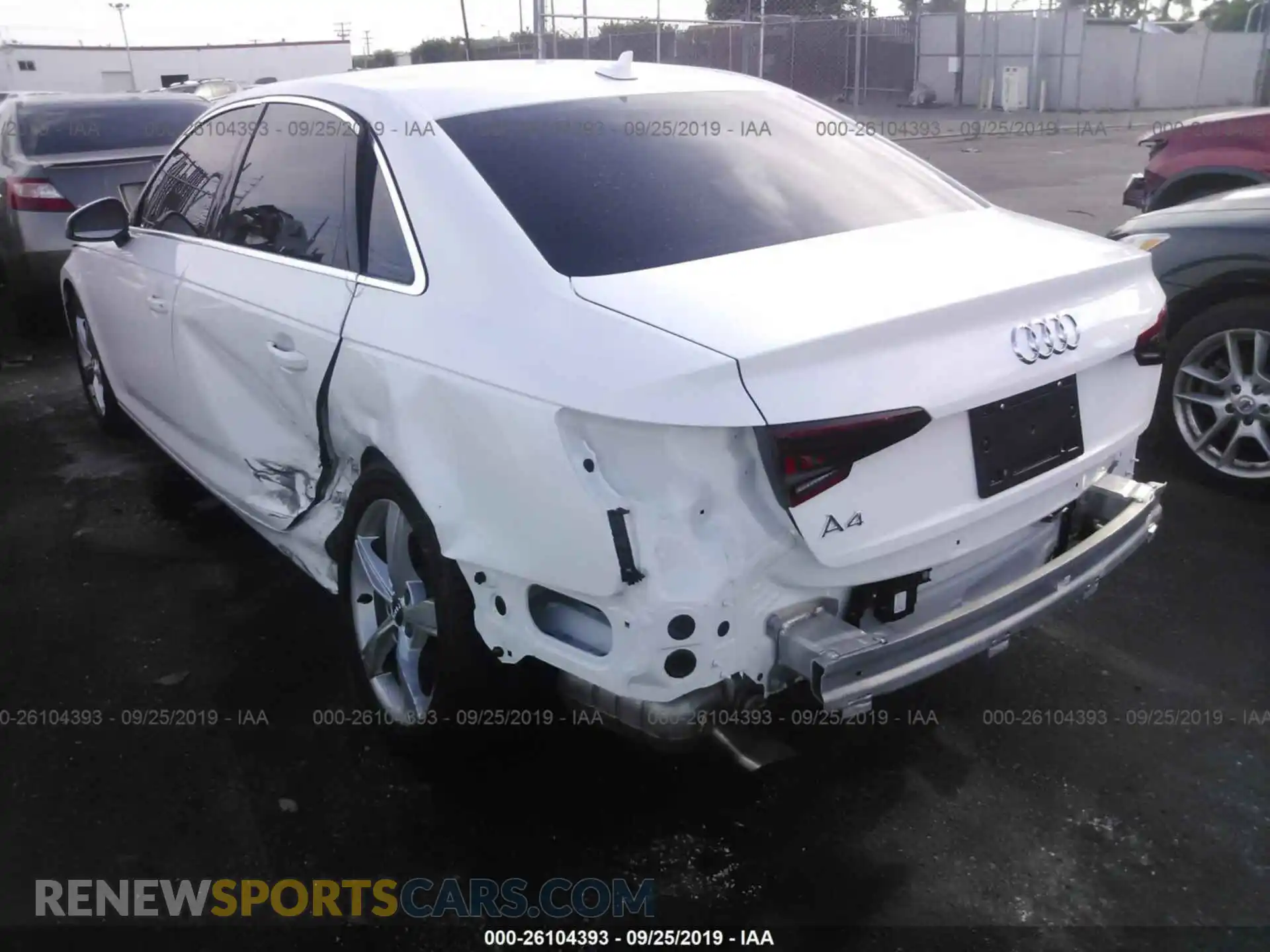 3 Photograph of a damaged car WAUGMAF48KA015469 AUDI A4 2019