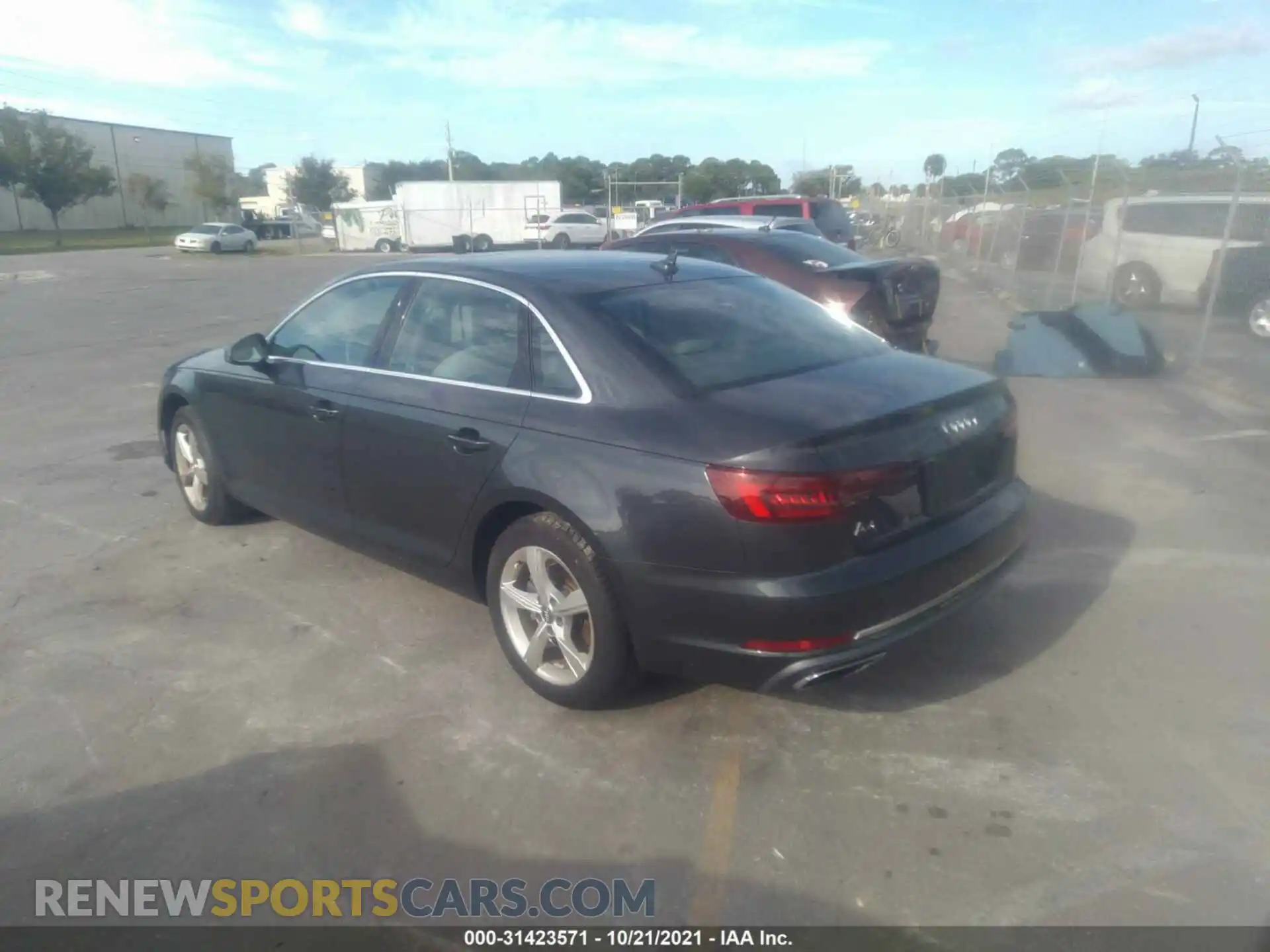 3 Photograph of a damaged car WAUGMAF48KA017190 AUDI A4 2019