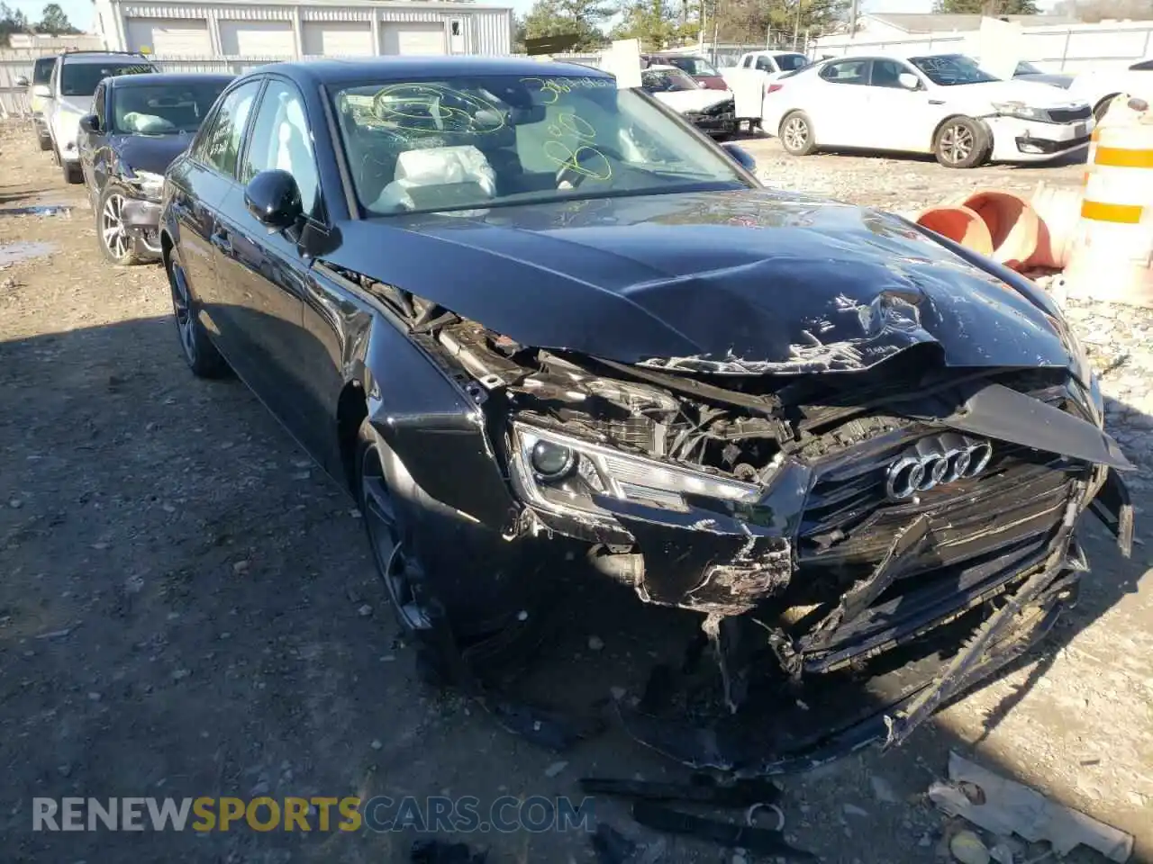 1 Photograph of a damaged car WAUGMAF48KA118536 AUDI A4 2019