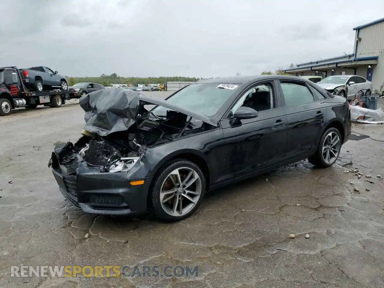 1 Photograph of a damaged car WAUGMAF48KN017232 AUDI A4 2019