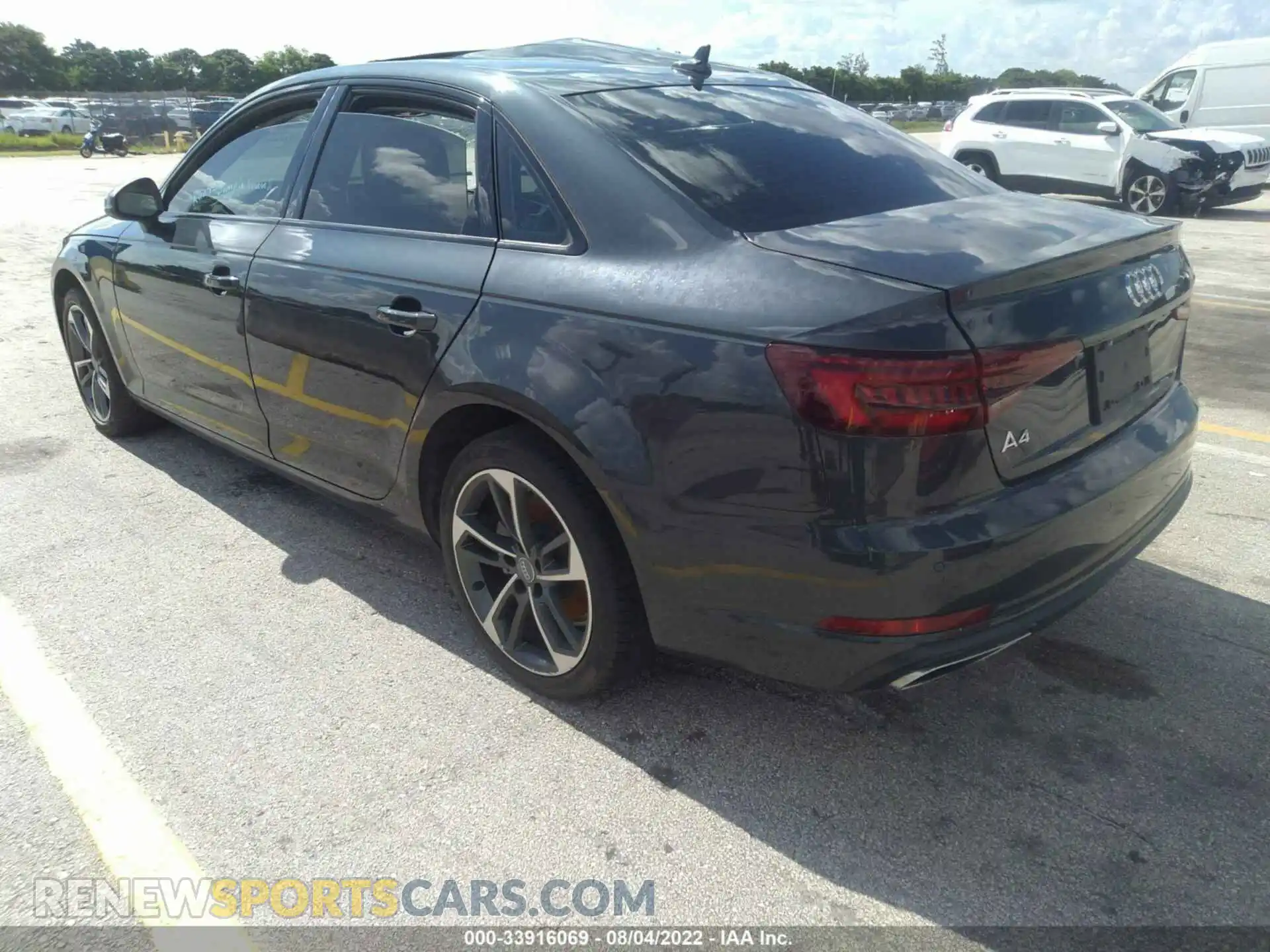 3 Photograph of a damaged car WAUGMAF48KN020440 AUDI A4 2019