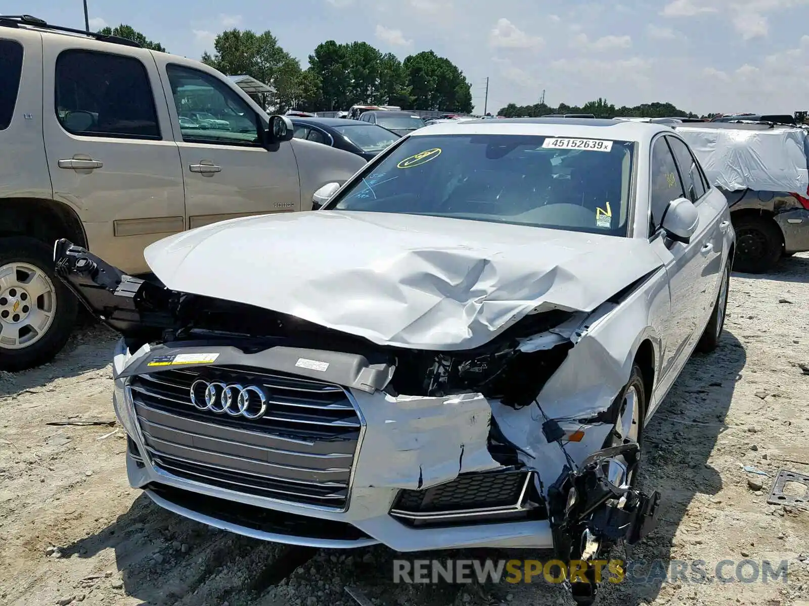 2 Photograph of a damaged car WAUGMAF49KA020955 AUDI A4 2019