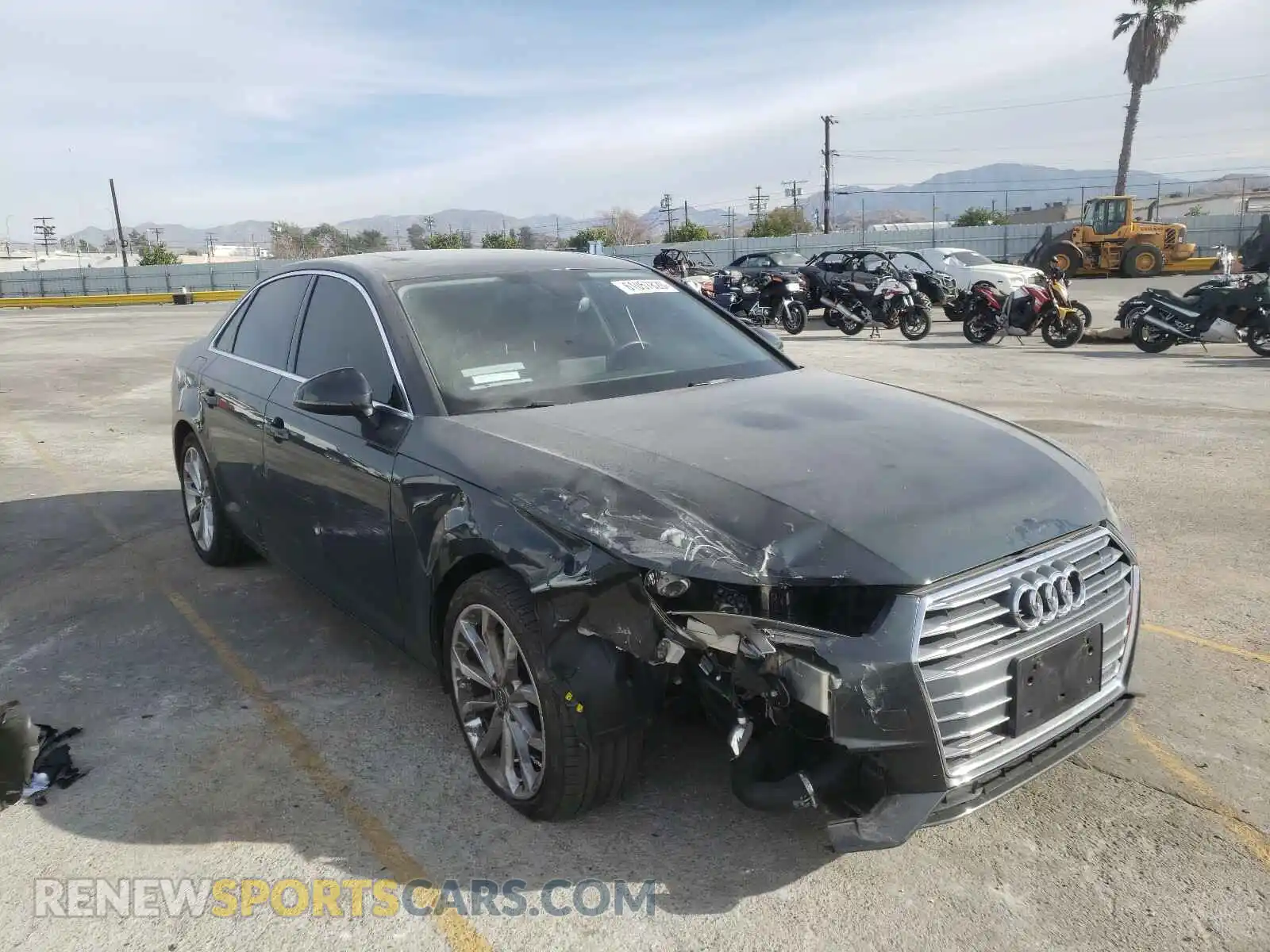 1 Photograph of a damaged car WAUGMAF49KA054281 AUDI A4 2019