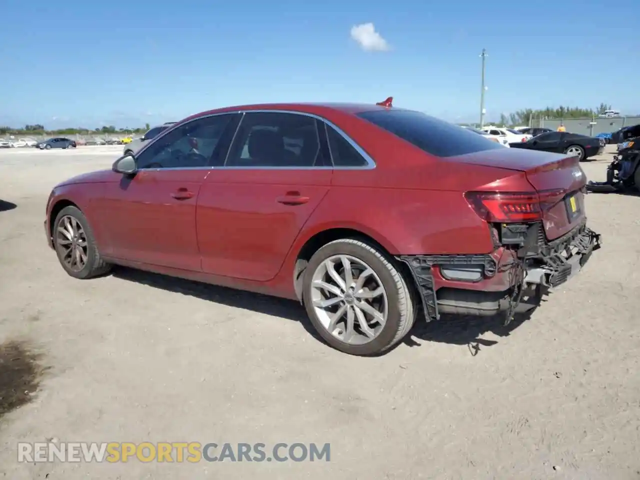 2 Photograph of a damaged car WAUGMAF49KN005199 AUDI A4 2019