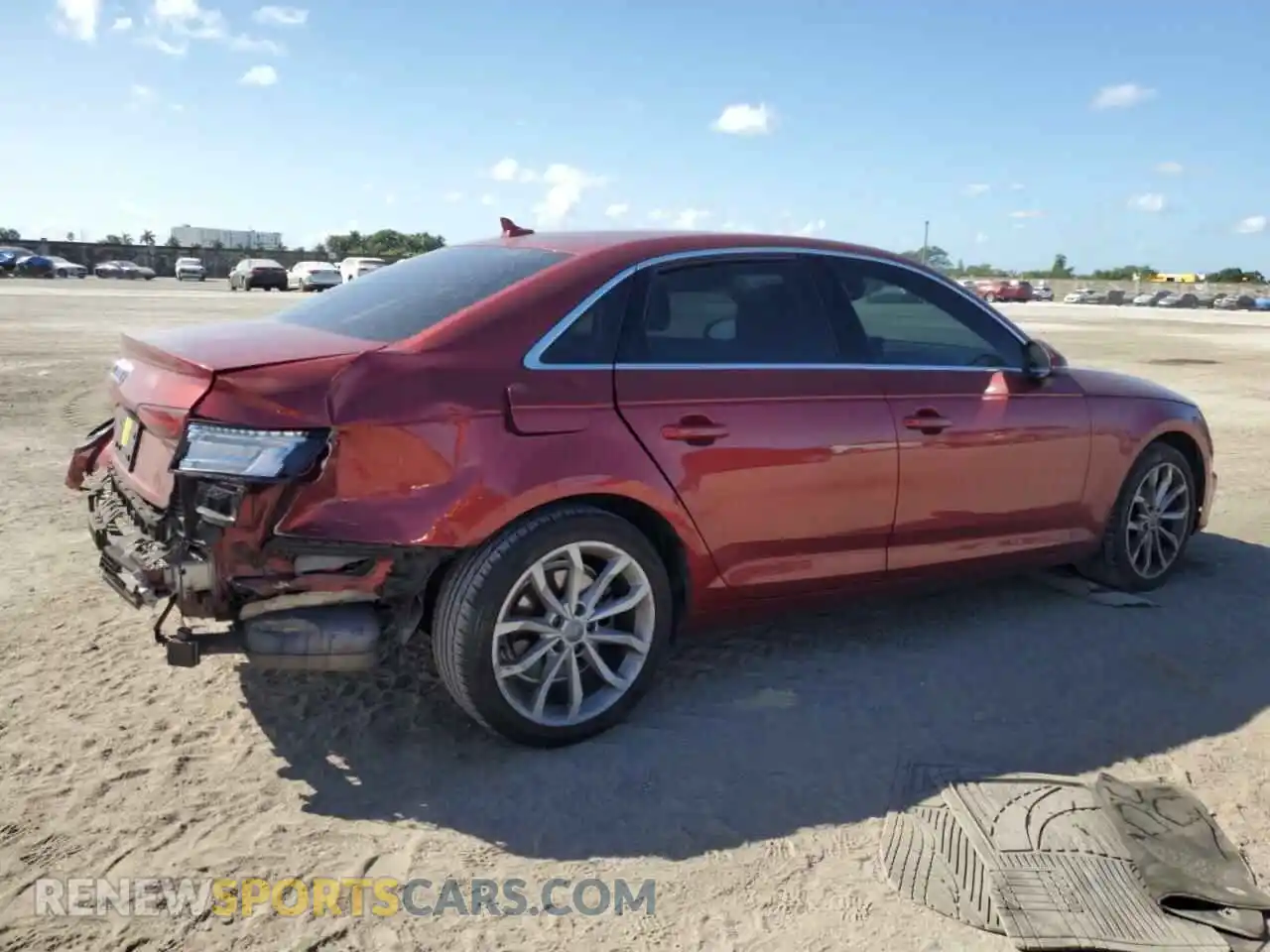 3 Photograph of a damaged car WAUGMAF49KN005199 AUDI A4 2019