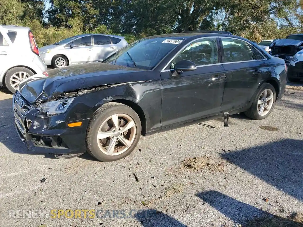1 Photograph of a damaged car WAUGMAF4XKA055634 AUDI A4 2019