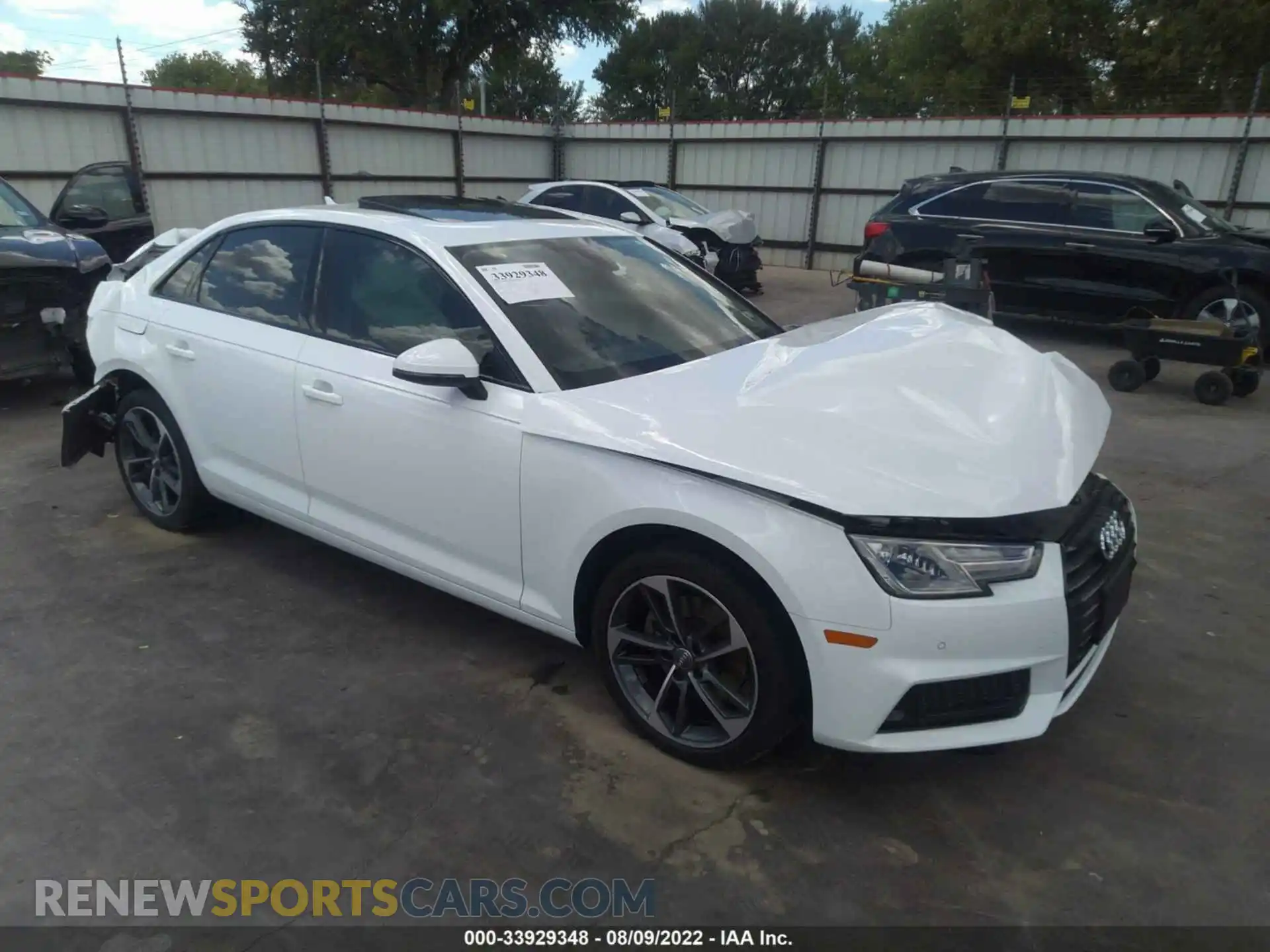 1 Photograph of a damaged car WAUGMAF4XKA117825 AUDI A4 2019