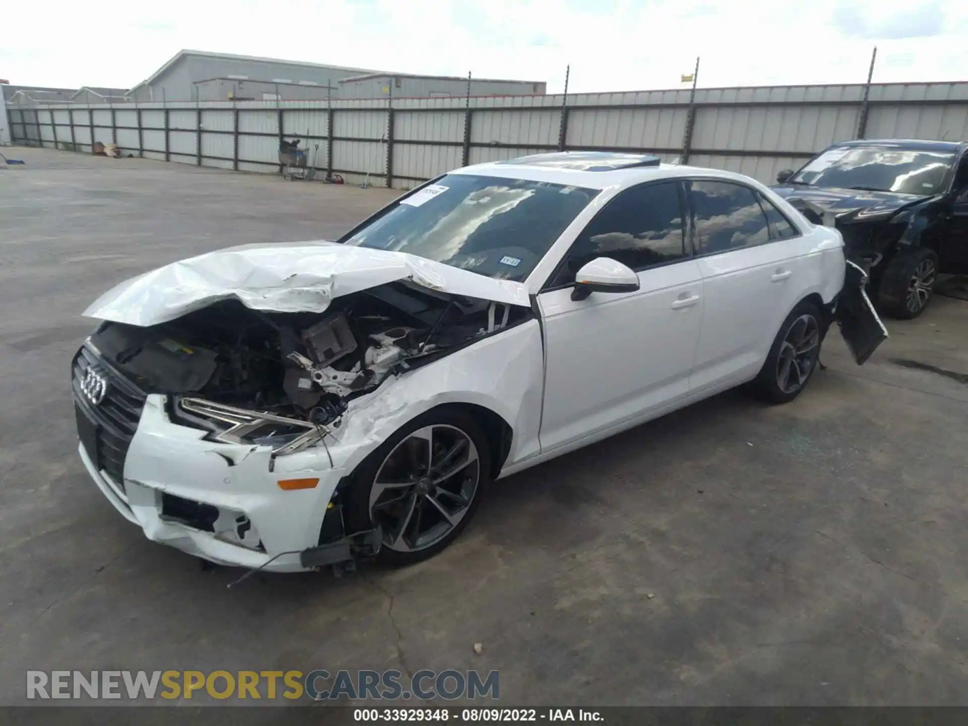 2 Photograph of a damaged car WAUGMAF4XKA117825 AUDI A4 2019