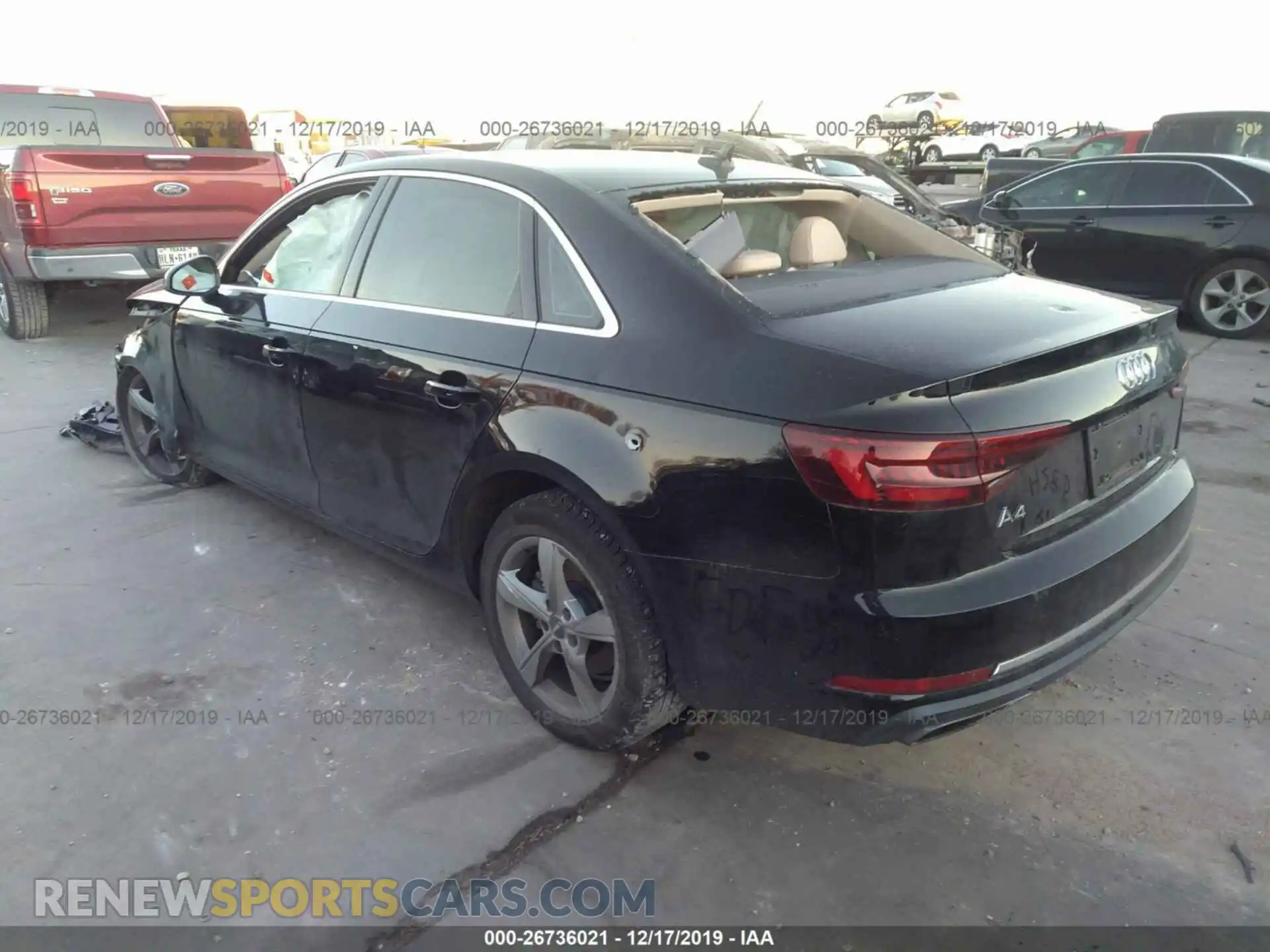 3 Photograph of a damaged car WAUGMAF4XKN007317 AUDI A4 2019
