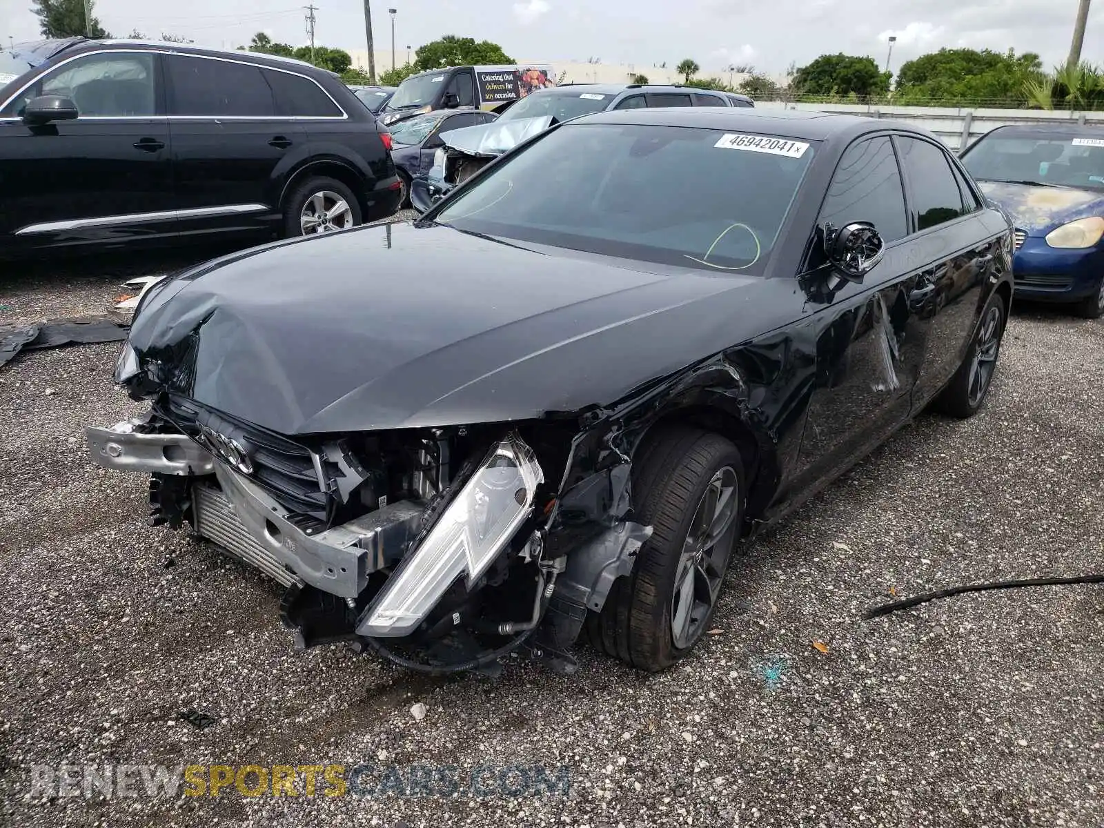 2 Photograph of a damaged car WAUGMAF4XKN013361 AUDI A4 2019