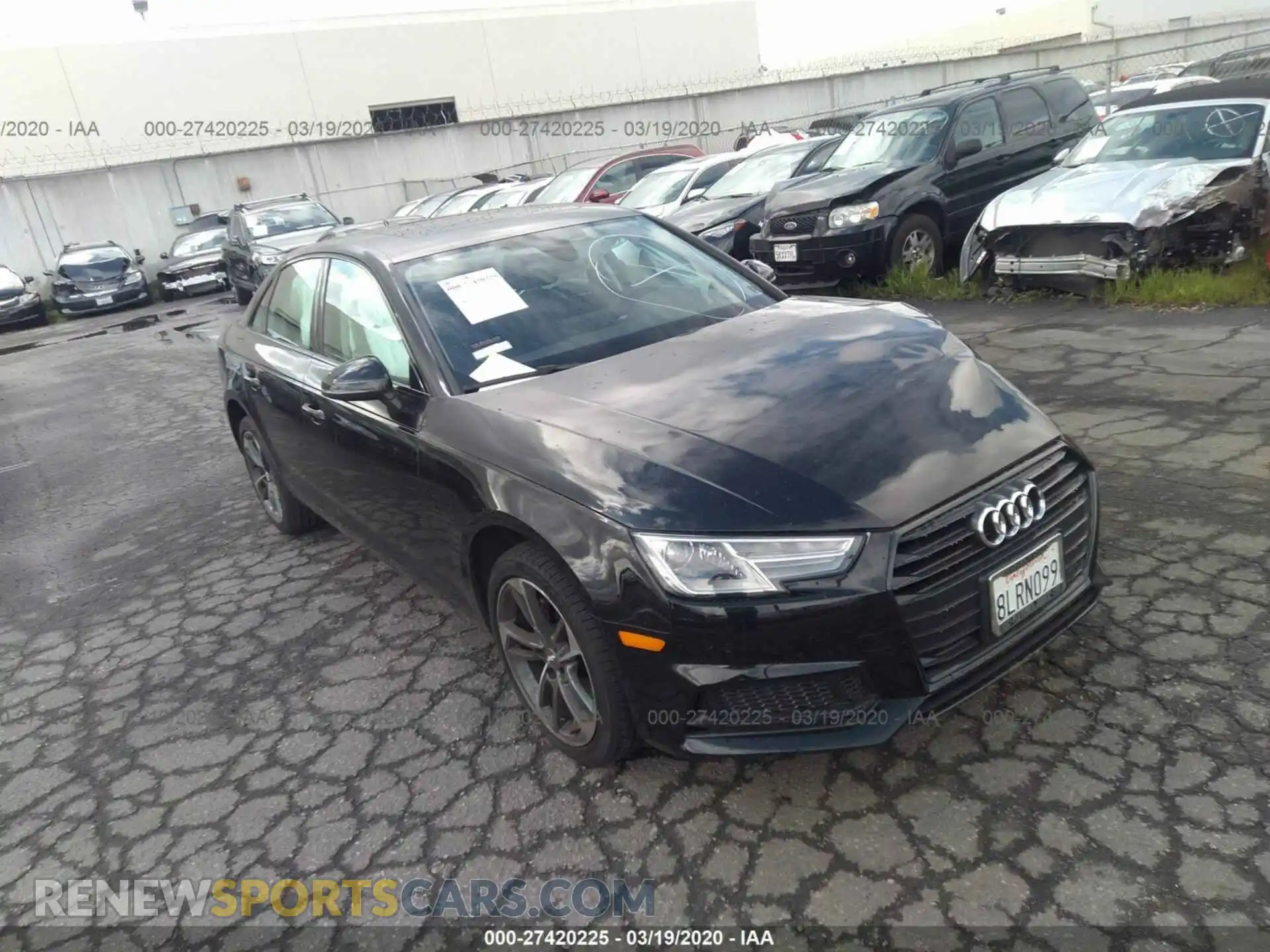1 Photograph of a damaged car WAUGMAF4XKN017068 AUDI A4 2019
