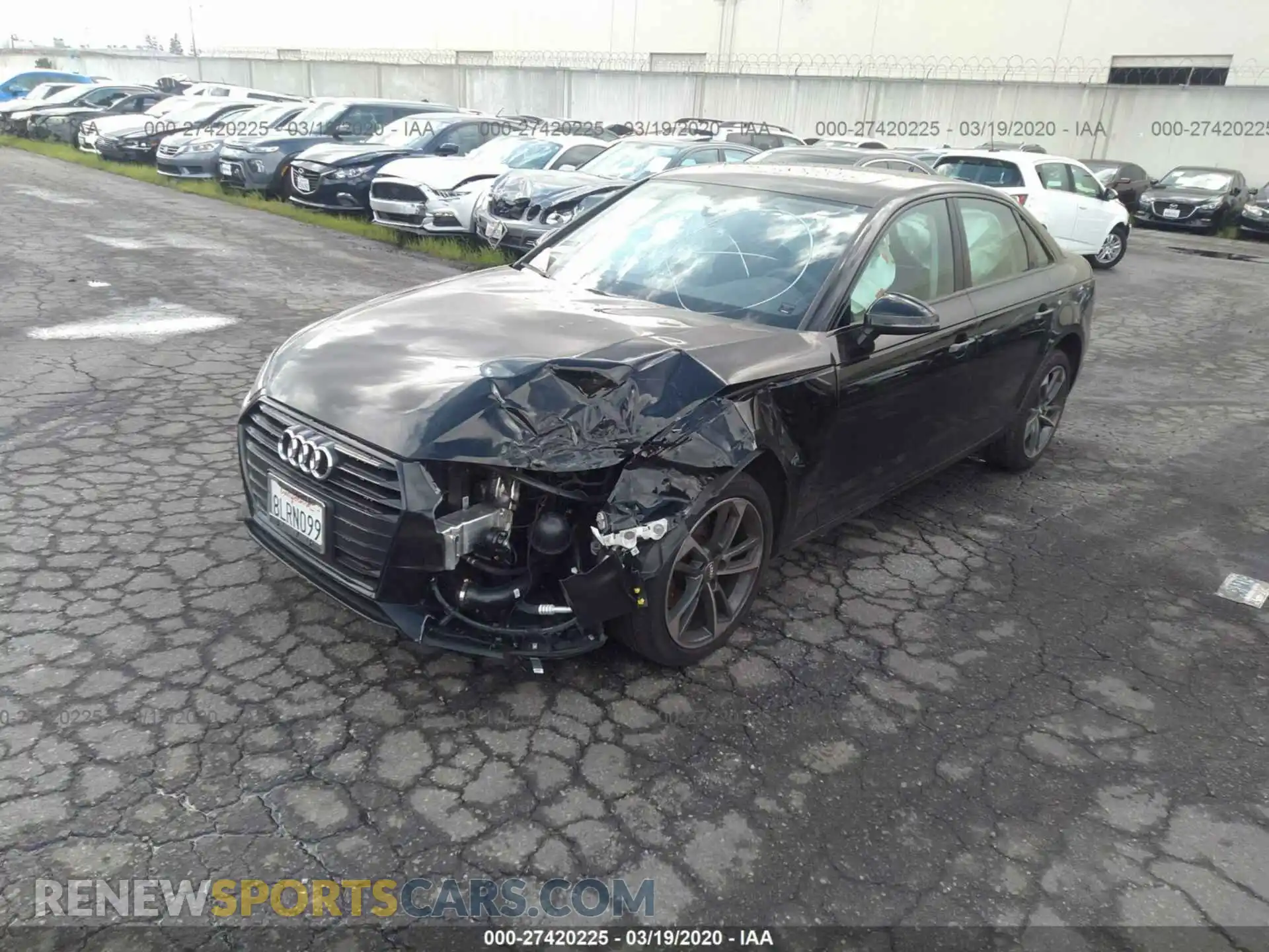 2 Photograph of a damaged car WAUGMAF4XKN017068 AUDI A4 2019