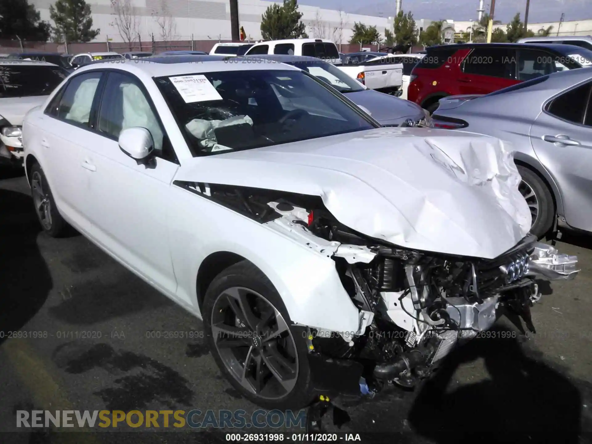 1 Photograph of a damaged car WAUGMAF4XKN018575 AUDI A4 2019