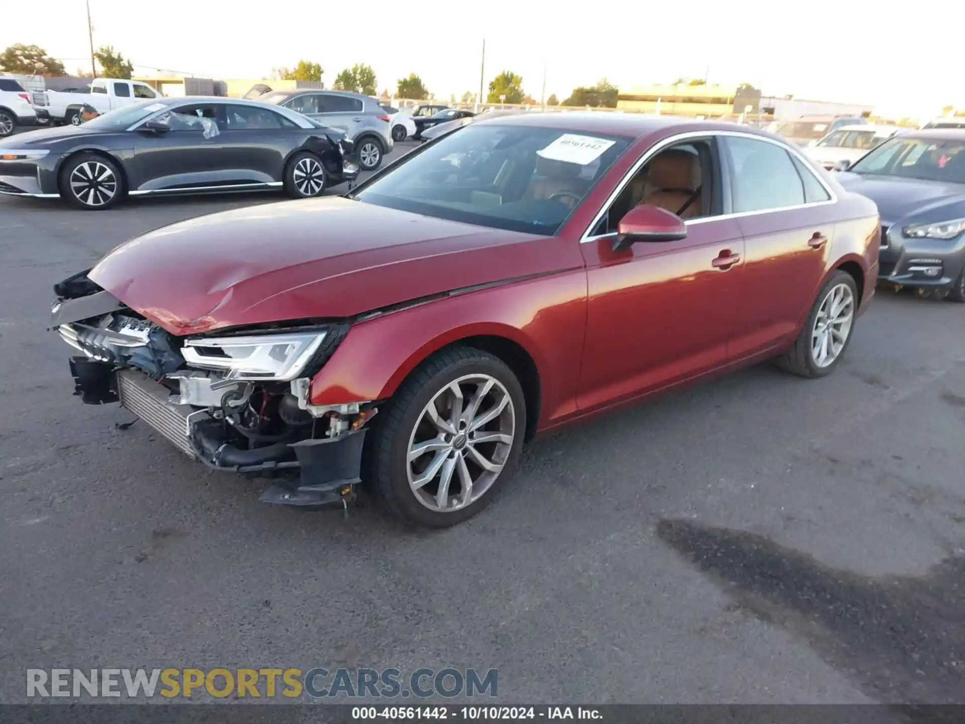2 Photograph of a damaged car WAUHMAF43KN004795 AUDI A4 2019