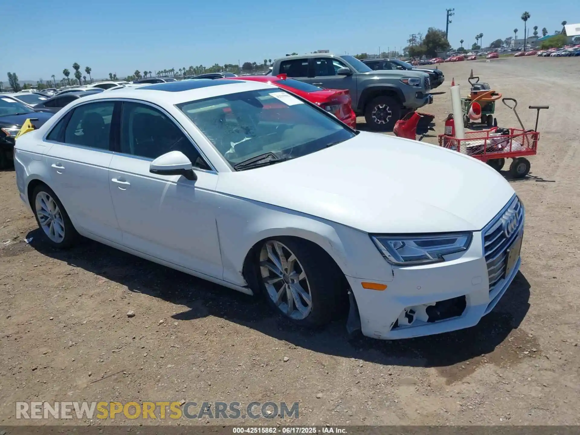 1 Photograph of a damaged car WAUHMAF44KN006880 AUDI A4 2019