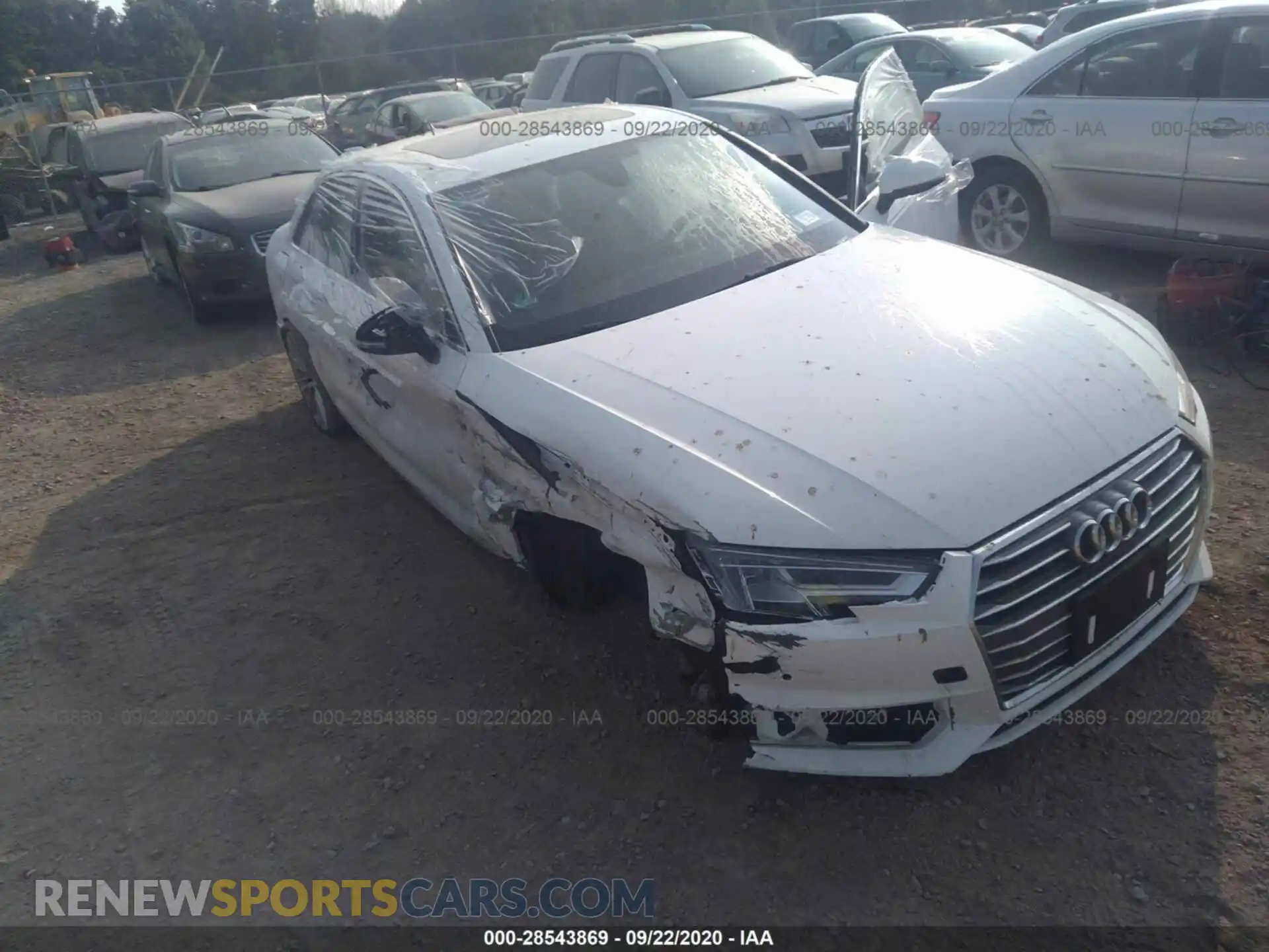 1 Photograph of a damaged car WAUHMAF46KN000644 AUDI A4 2019
