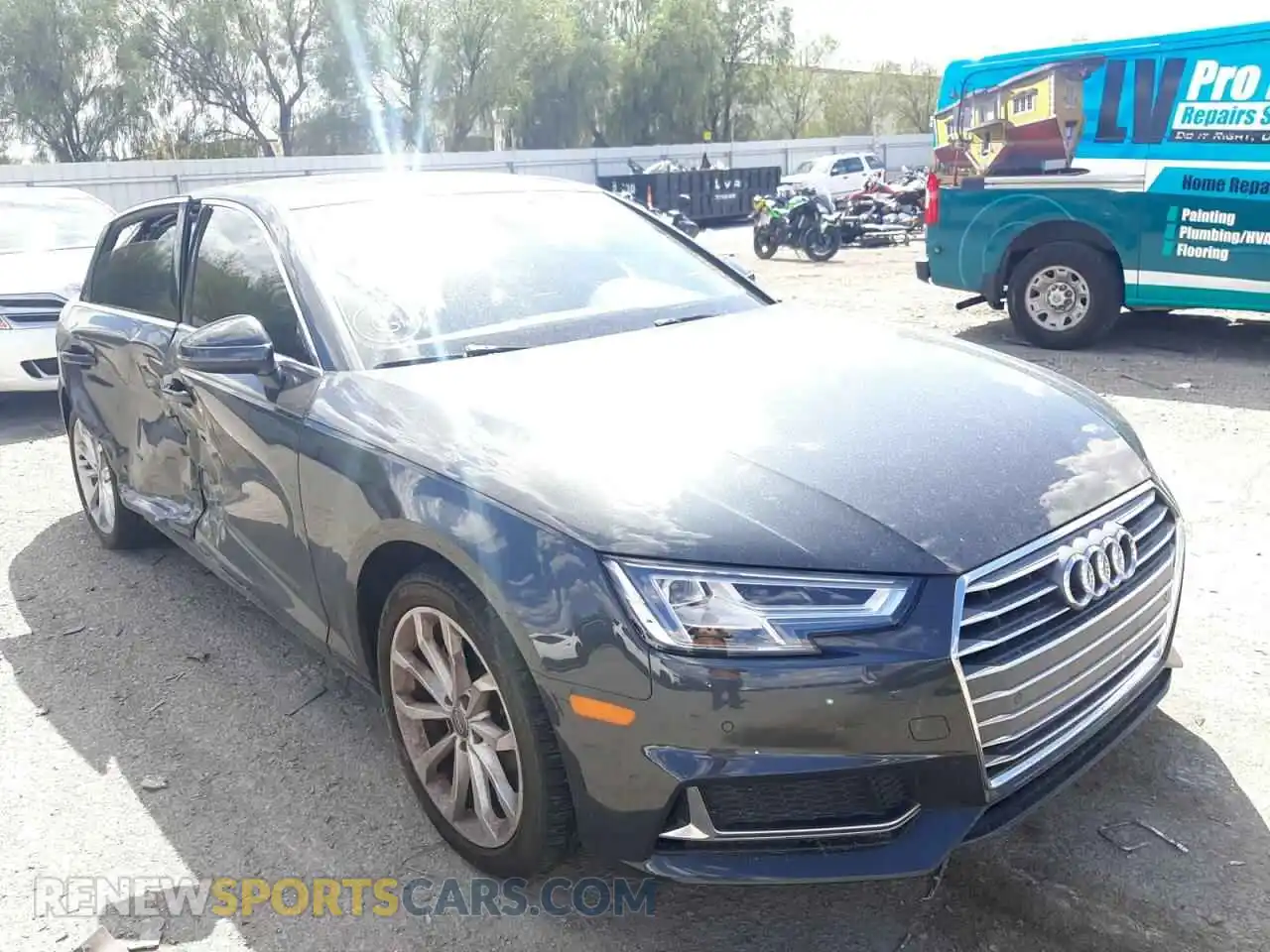 1 Photograph of a damaged car WAUHMAF46KN005200 AUDI A4 2019