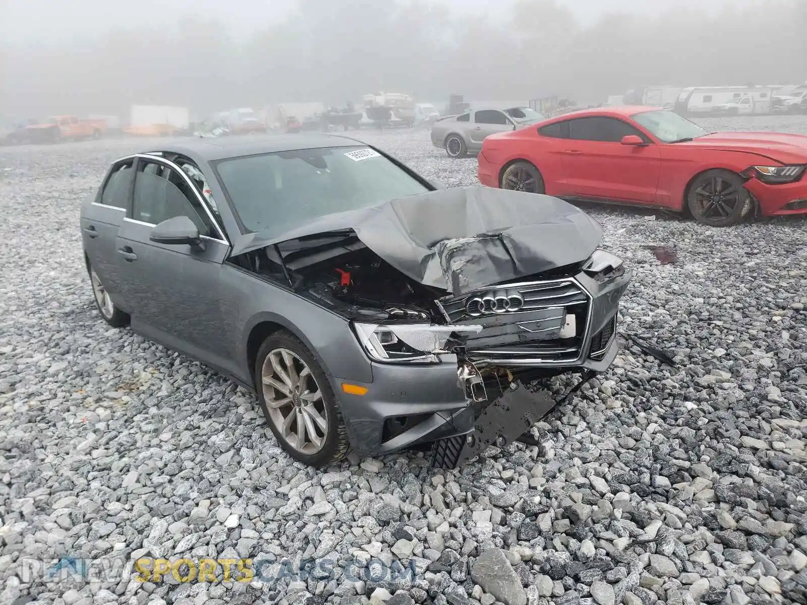 1 Photograph of a damaged car WAUHMAF47KA014656 AUDI A4 2019