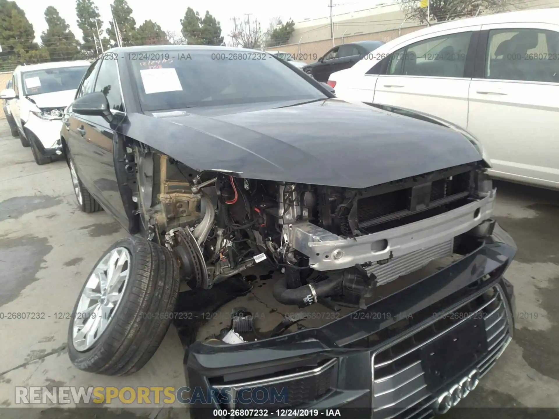 1 Photograph of a damaged car WAUHMAF49KN007278 AUDI A4 2019