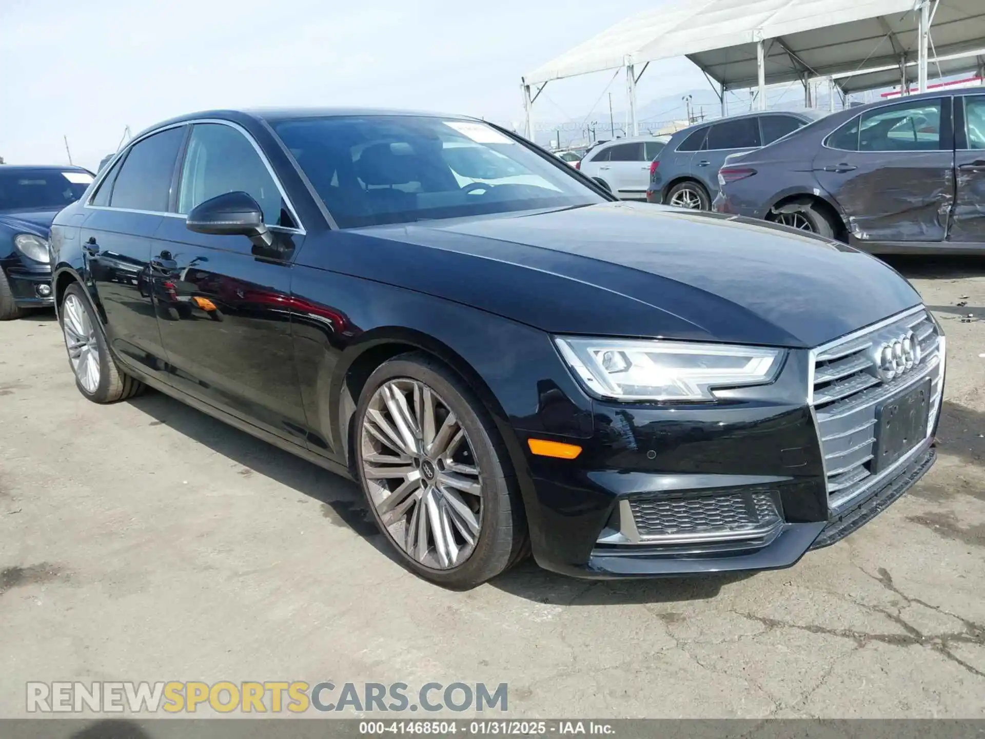 1 Photograph of a damaged car WAUHMAF49KN008950 AUDI A4 2019