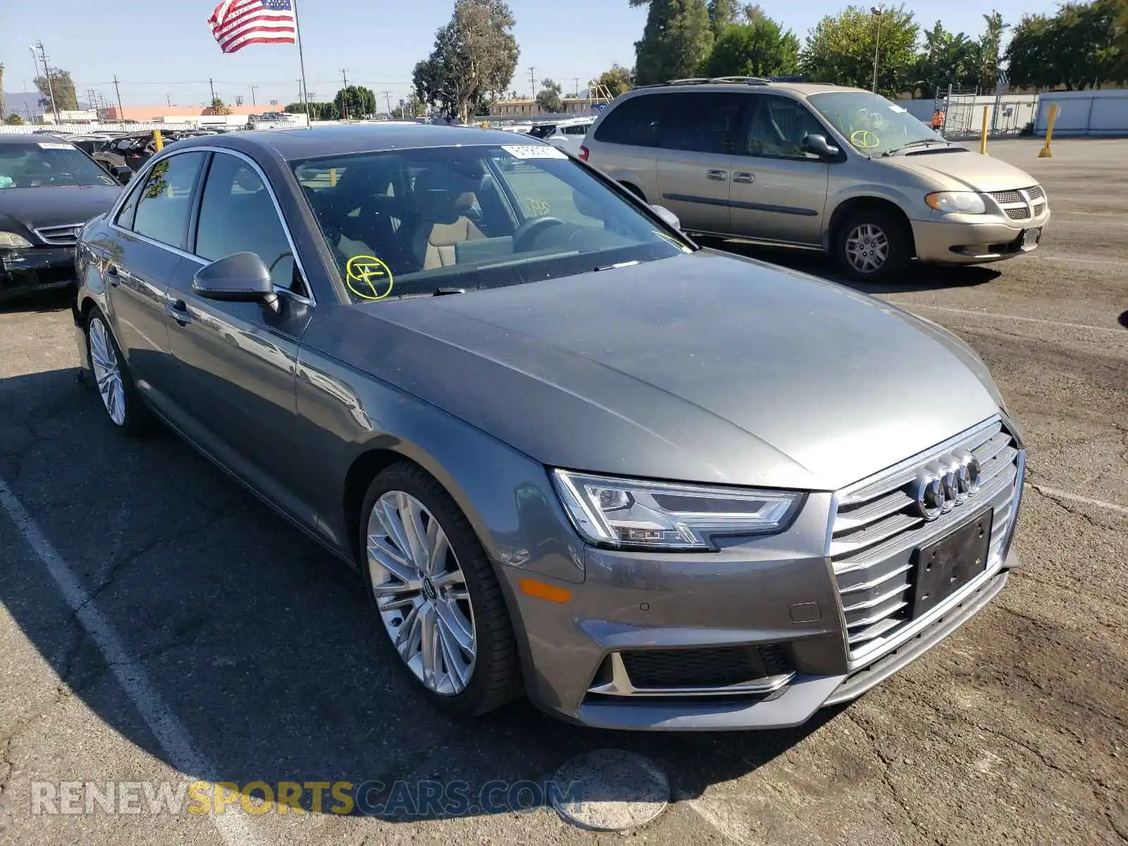1 Photograph of a damaged car WAUHMAF49KN016241 AUDI A4 2019