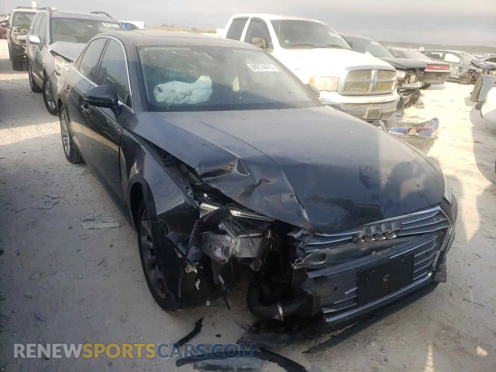 1 Photograph of a damaged car WAUJMAF4XKN011597 AUDI A4 2019
