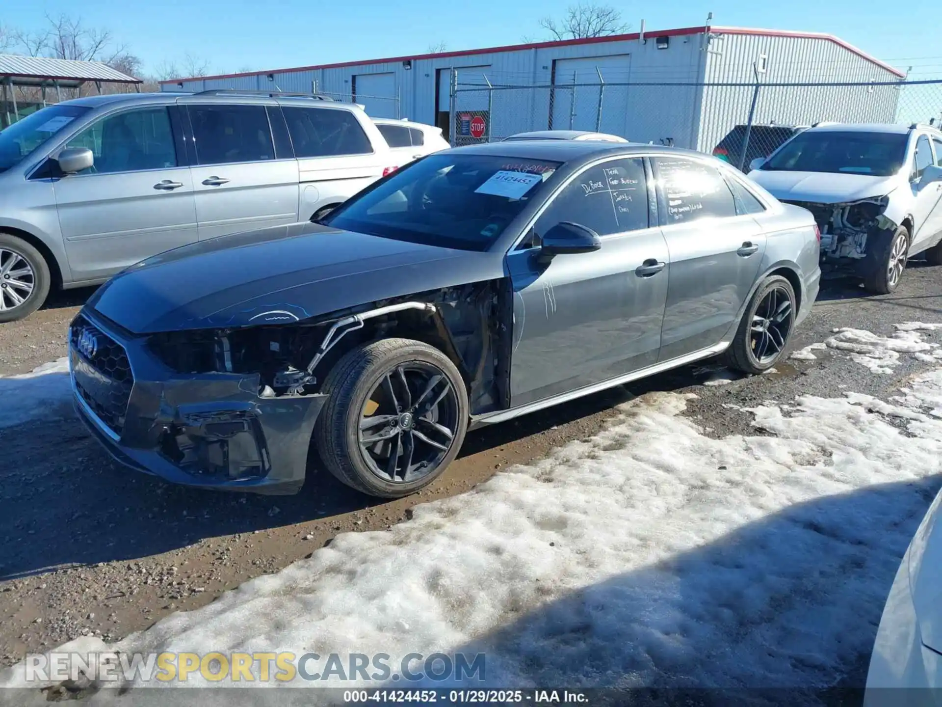 2 Photograph of a damaged car WAUDNAF40LN011166 AUDI A4 2020