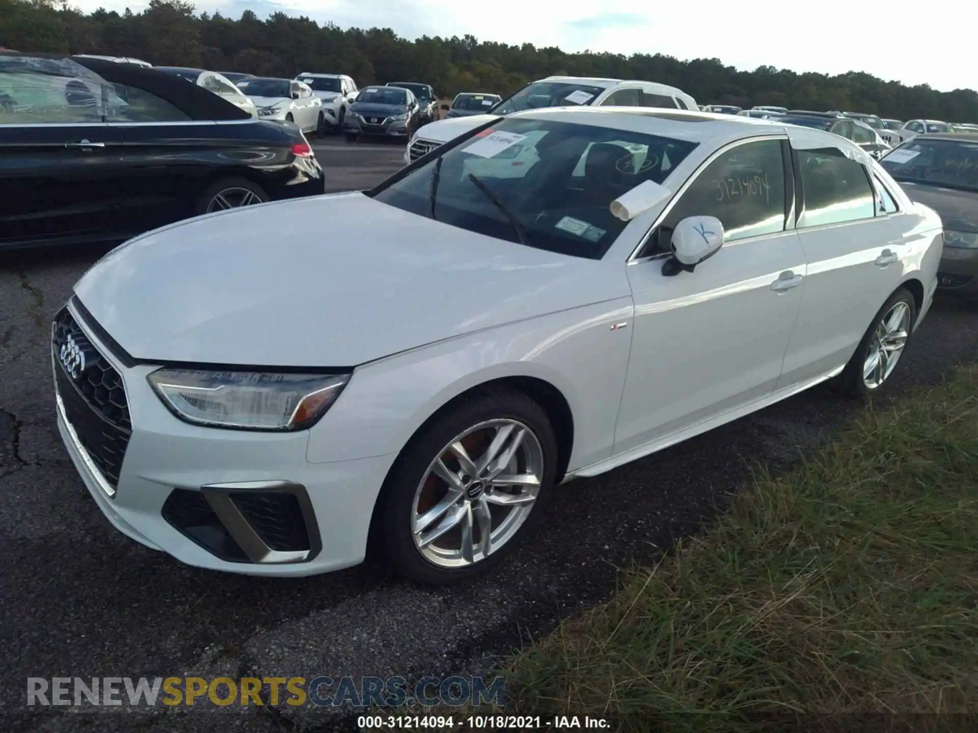 2 Photograph of a damaged car WAUDNAF41LN012875 AUDI A4 2020