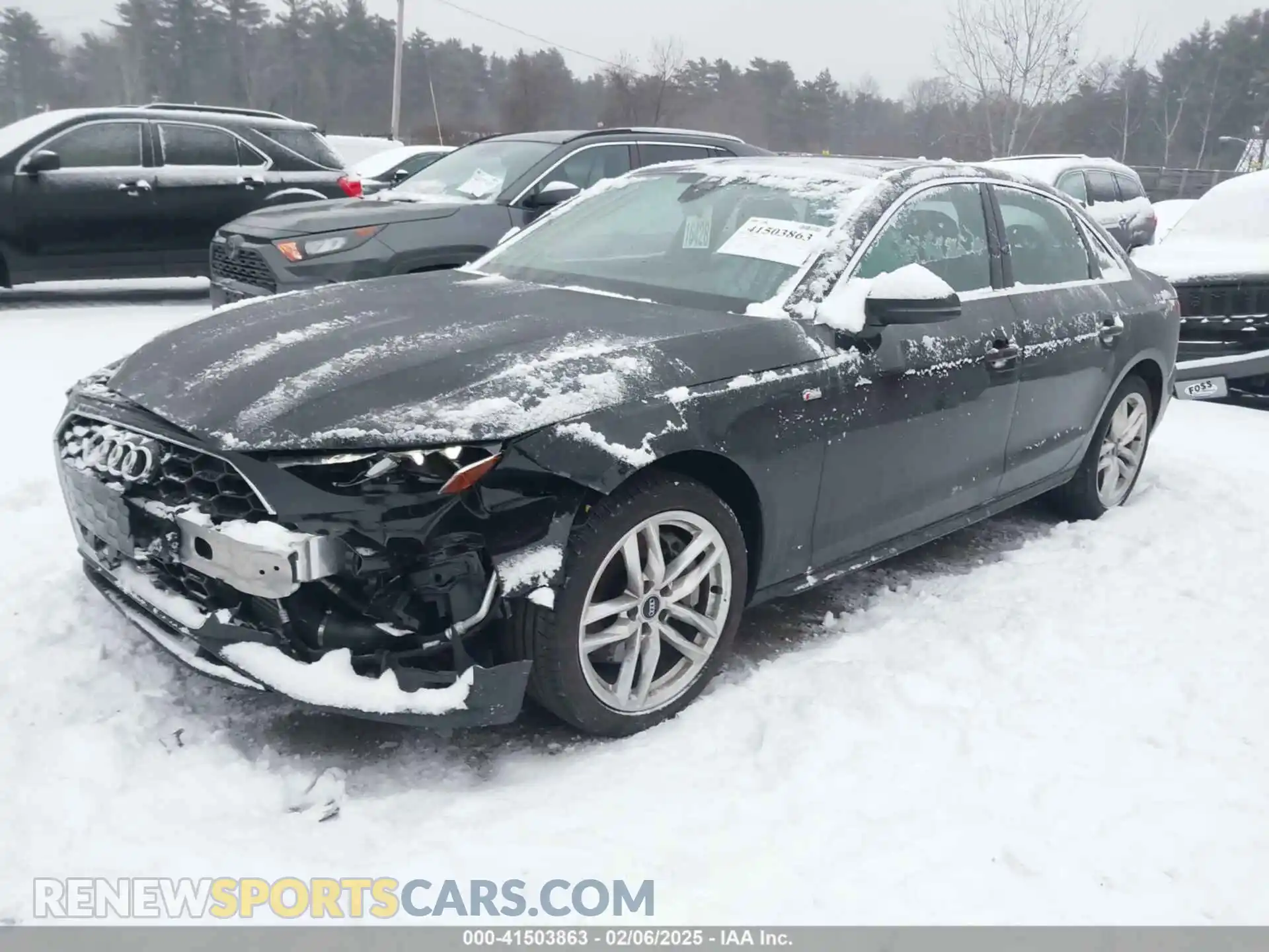 2 Photograph of a damaged car WAUDNAF42LA042880 AUDI A4 2020