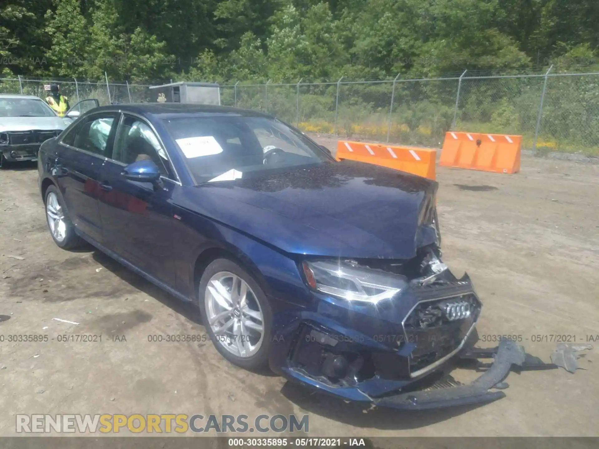 1 Photograph of a damaged car WAUDNAF42LA058187 AUDI A4 2020
