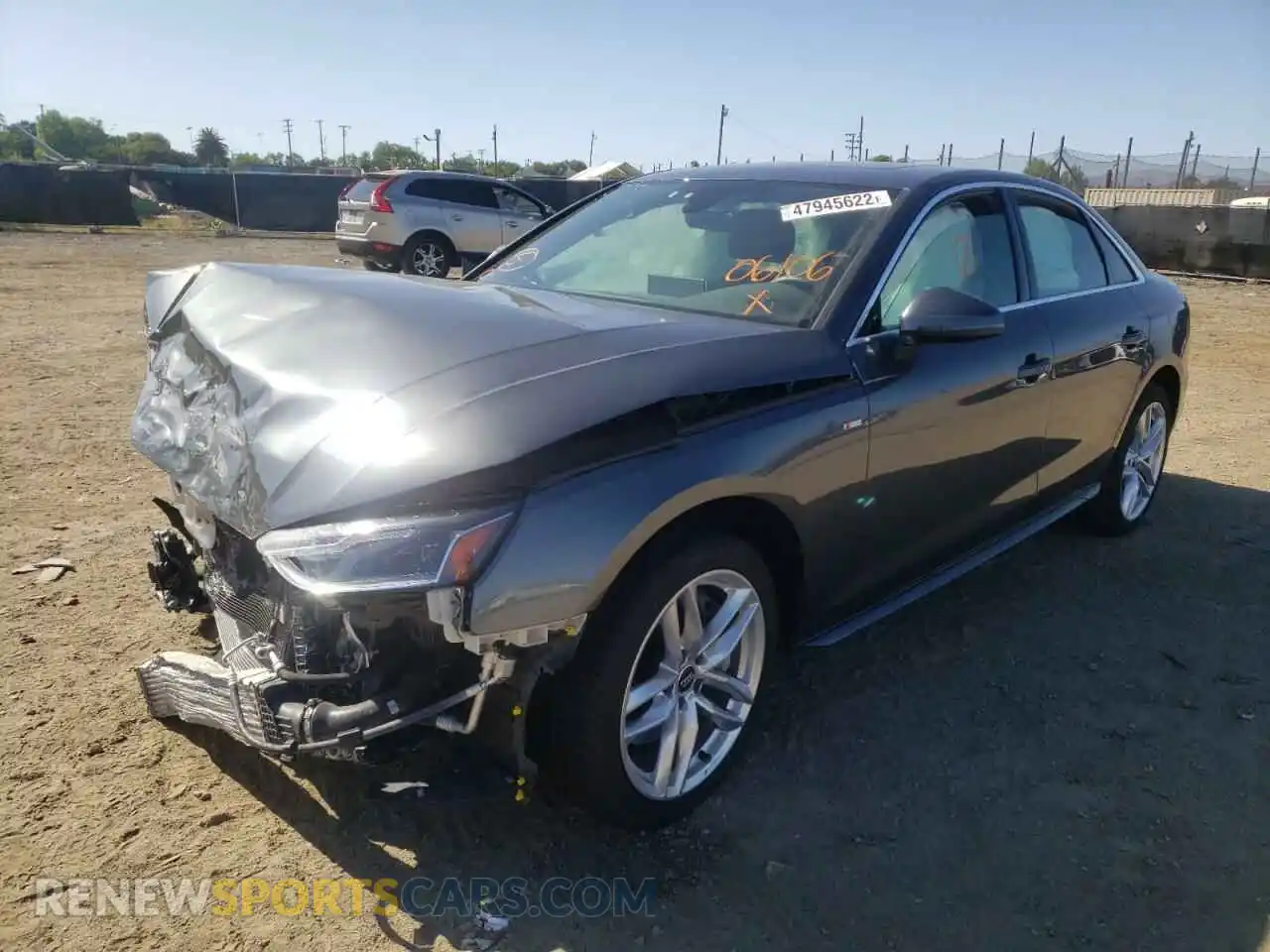 2 Photograph of a damaged car WAUDNAF42LN006390 AUDI A4 2020