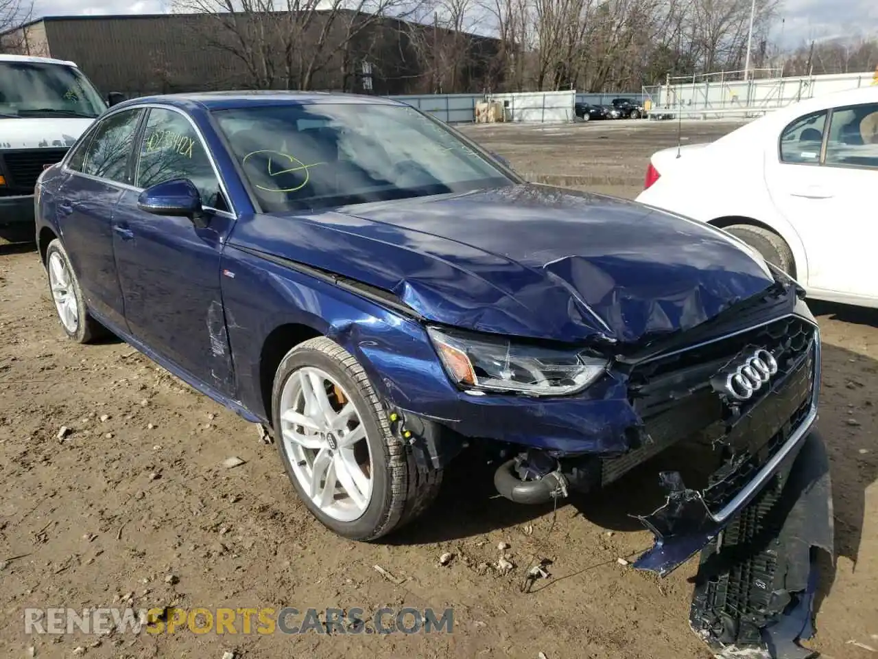 1 Photograph of a damaged car WAUDNAF44LN005936 AUDI A4 2020